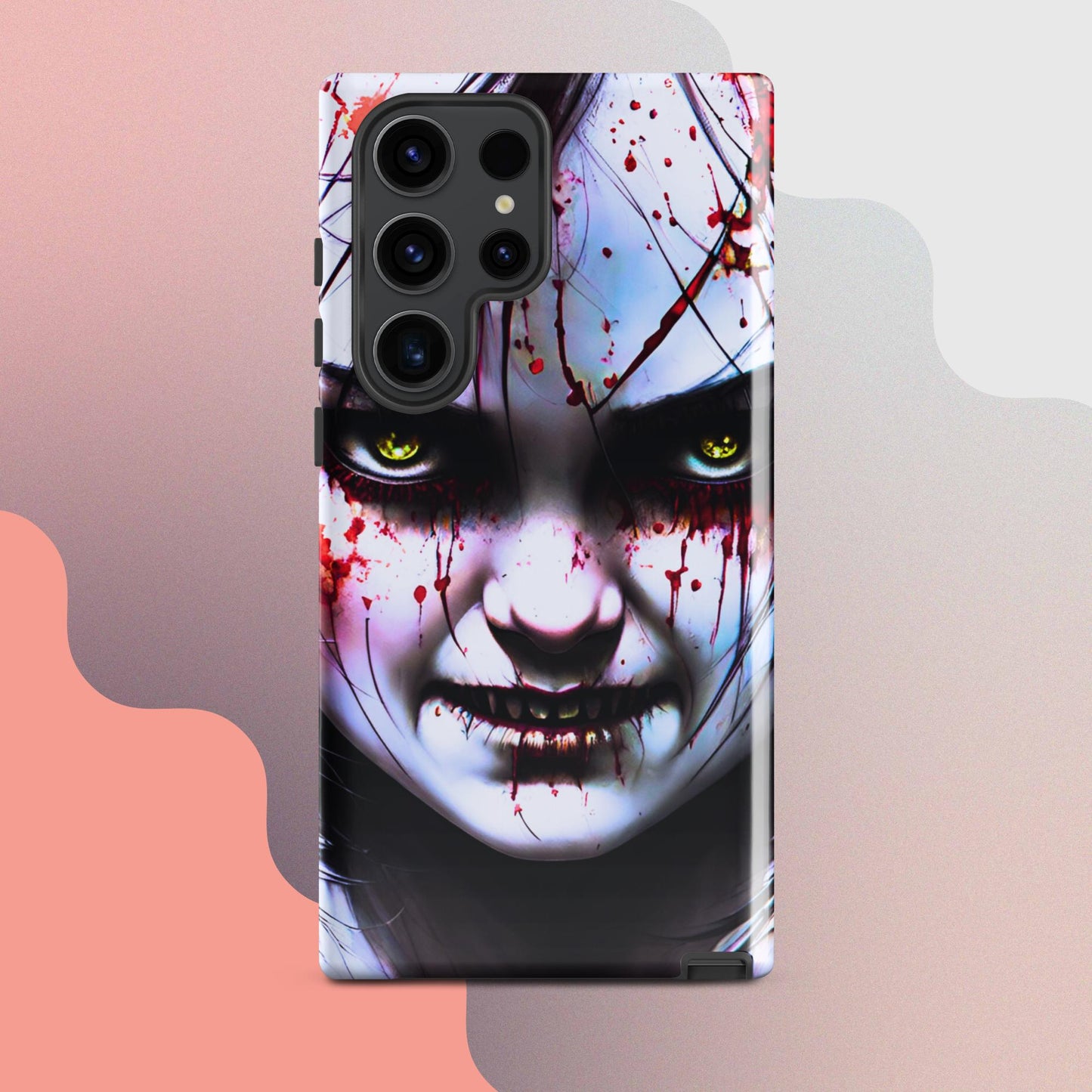 Scary girl cell phone cover, Halloween cell phone case, Halloween case,  samsung case for halloween, halloween decorTough case for Samsung®