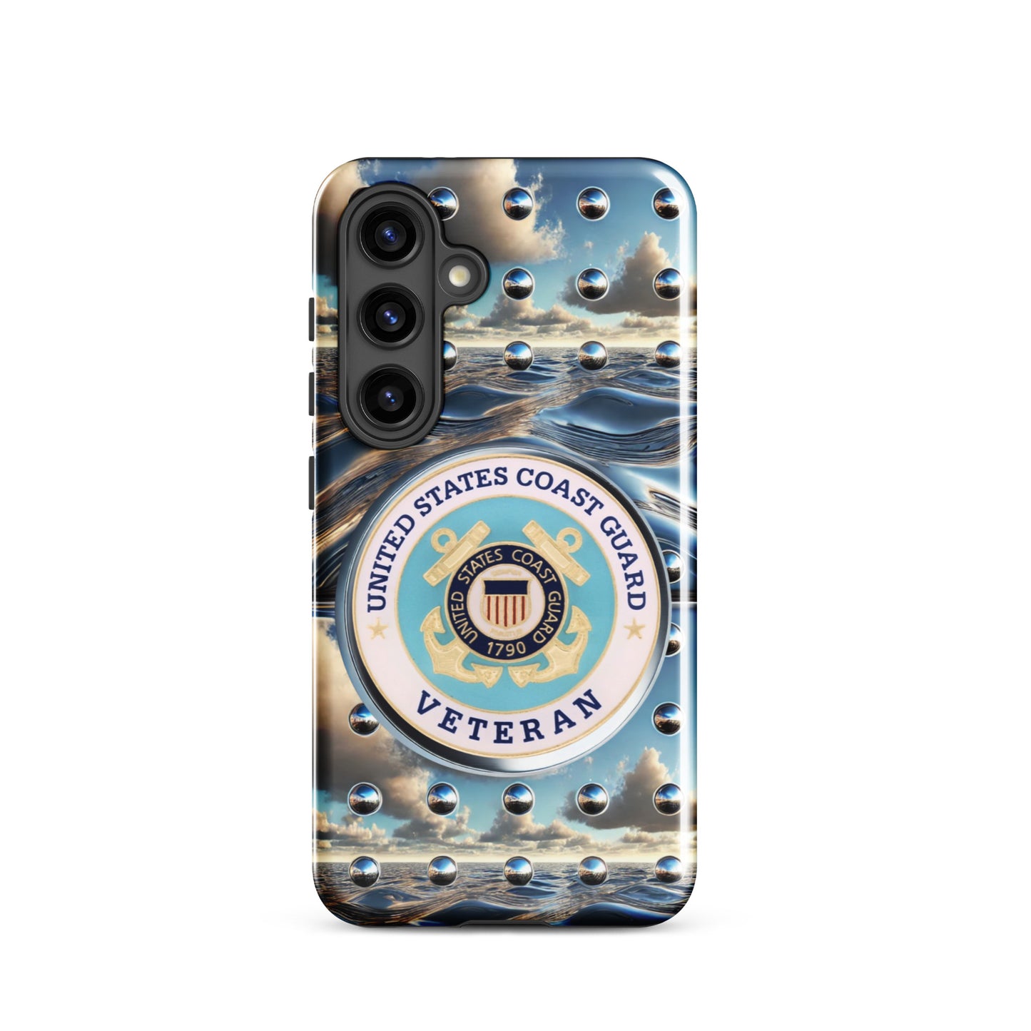 United States Coast Guard Veteran Samsung phone case, anutcase, iphone15, Tough case for Samsung®