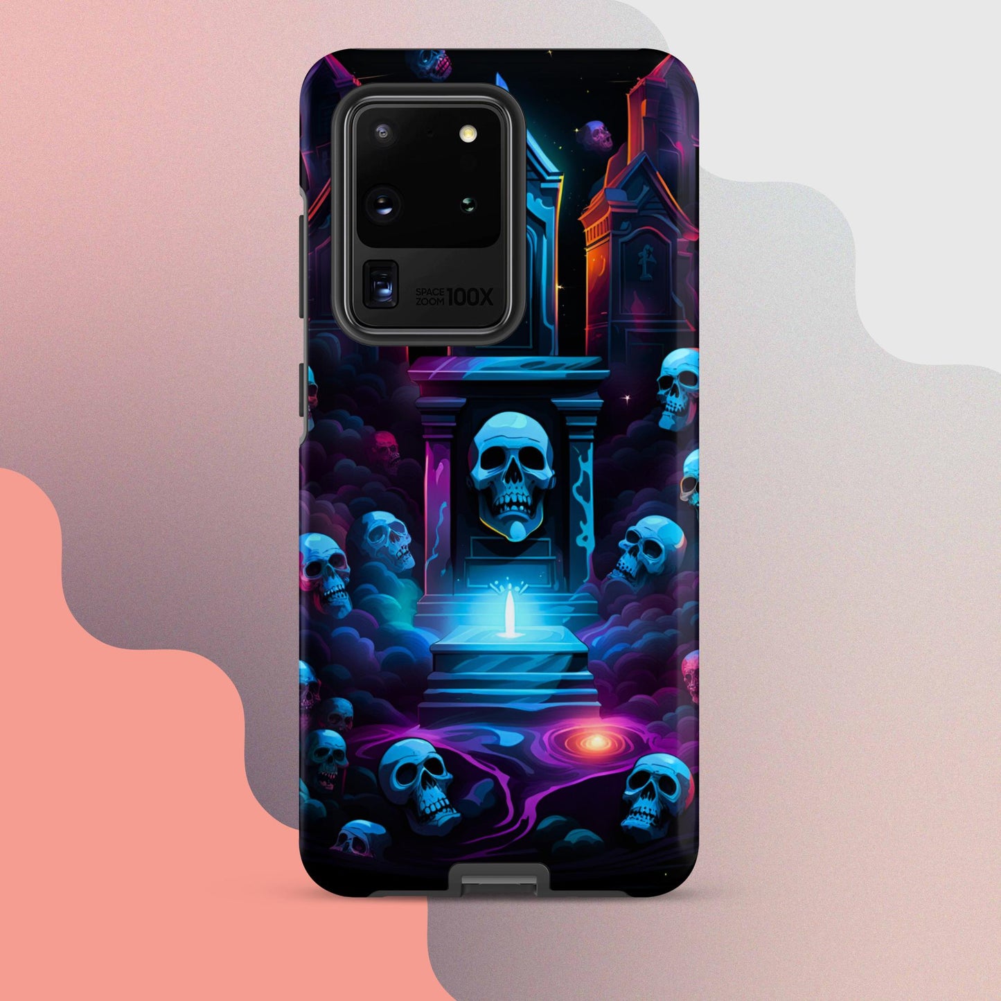 Scary graveyard halloween case, halloween phone case, Phone case for halloween, Samsung phone case, samsung 23 case