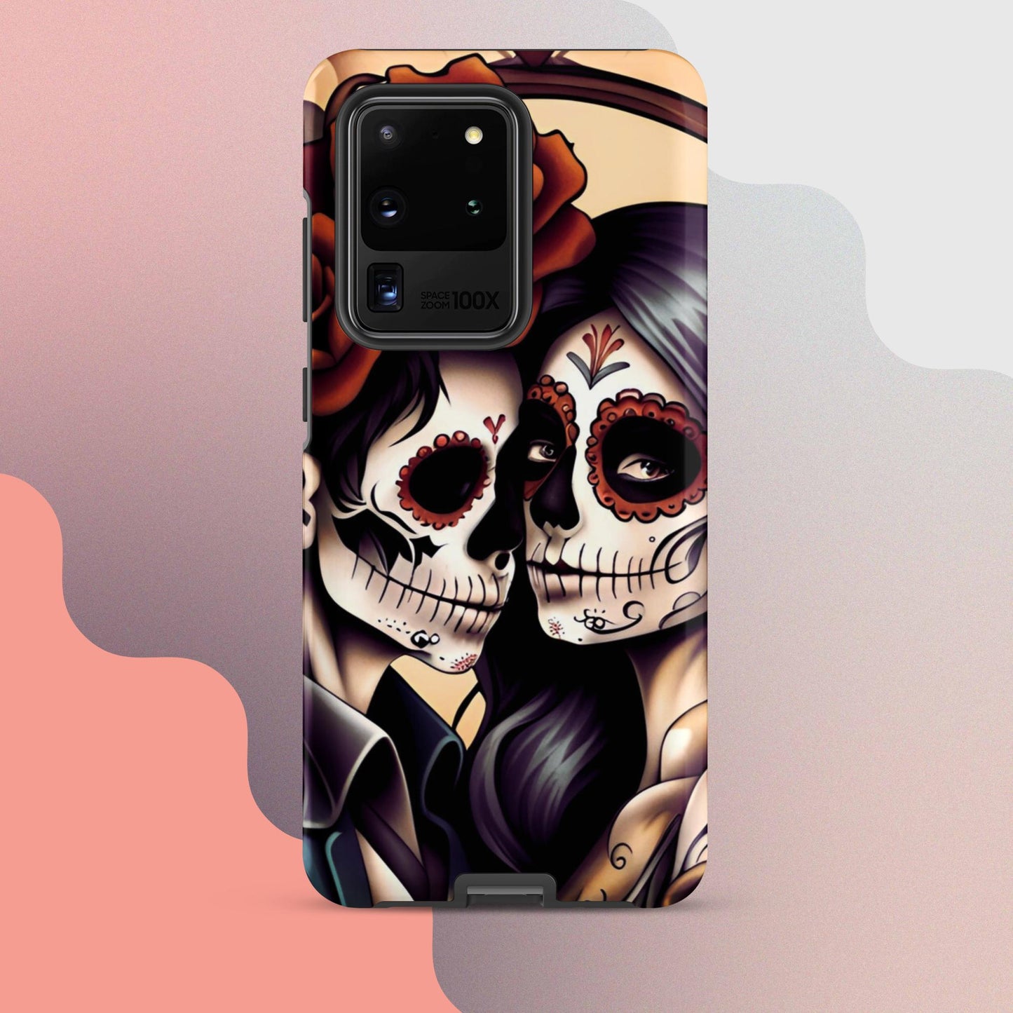 Day of the dead cell phone cover, Halloween cell phone cover,  Samsung halloween case, Skeleton phone case,  Tough case for Samsung®