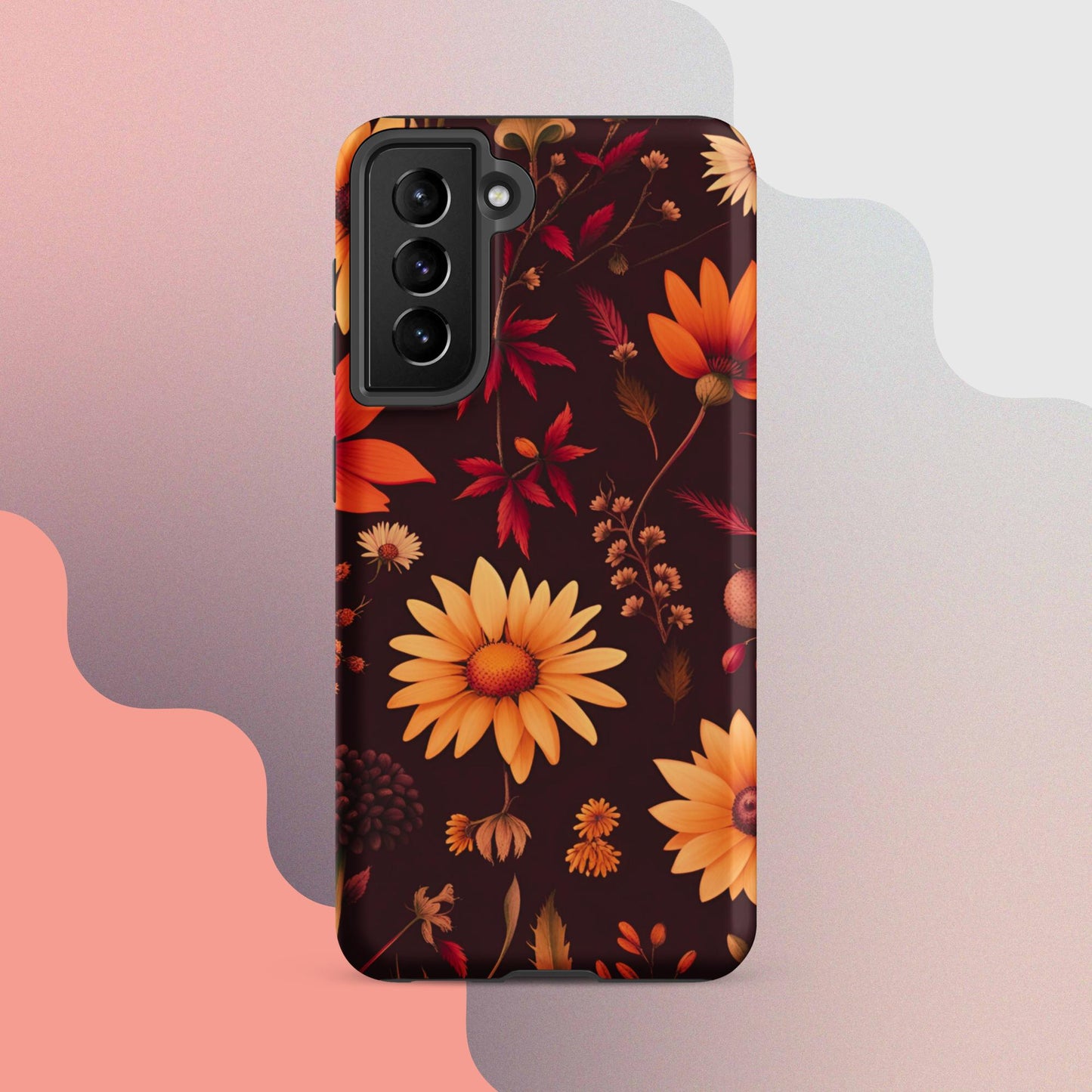 Wildflowers case for her, Tough case for Samsung®, Girls phone case, Fall flower case