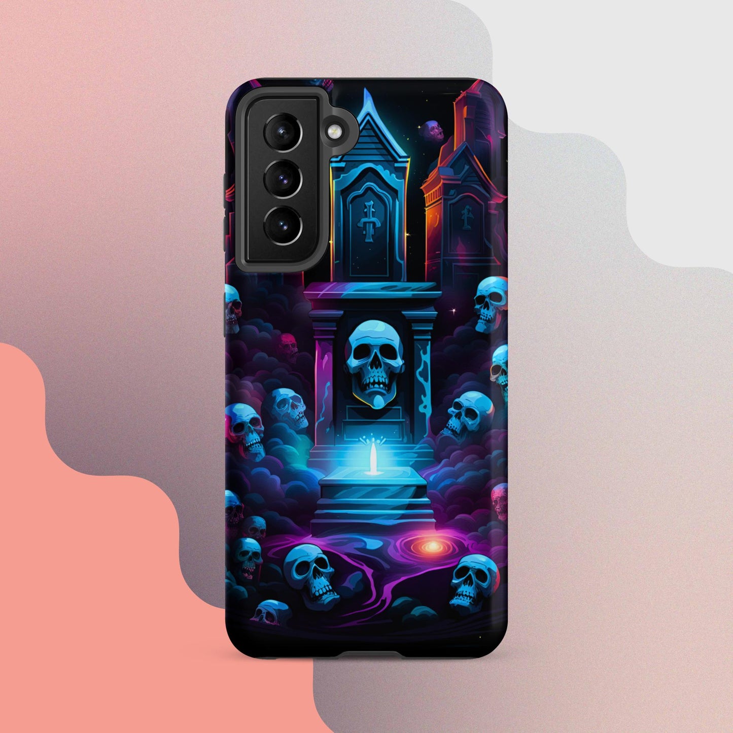 Scary graveyard halloween case, halloween phone case, Phone case for halloween, Samsung phone case, samsung 23 case