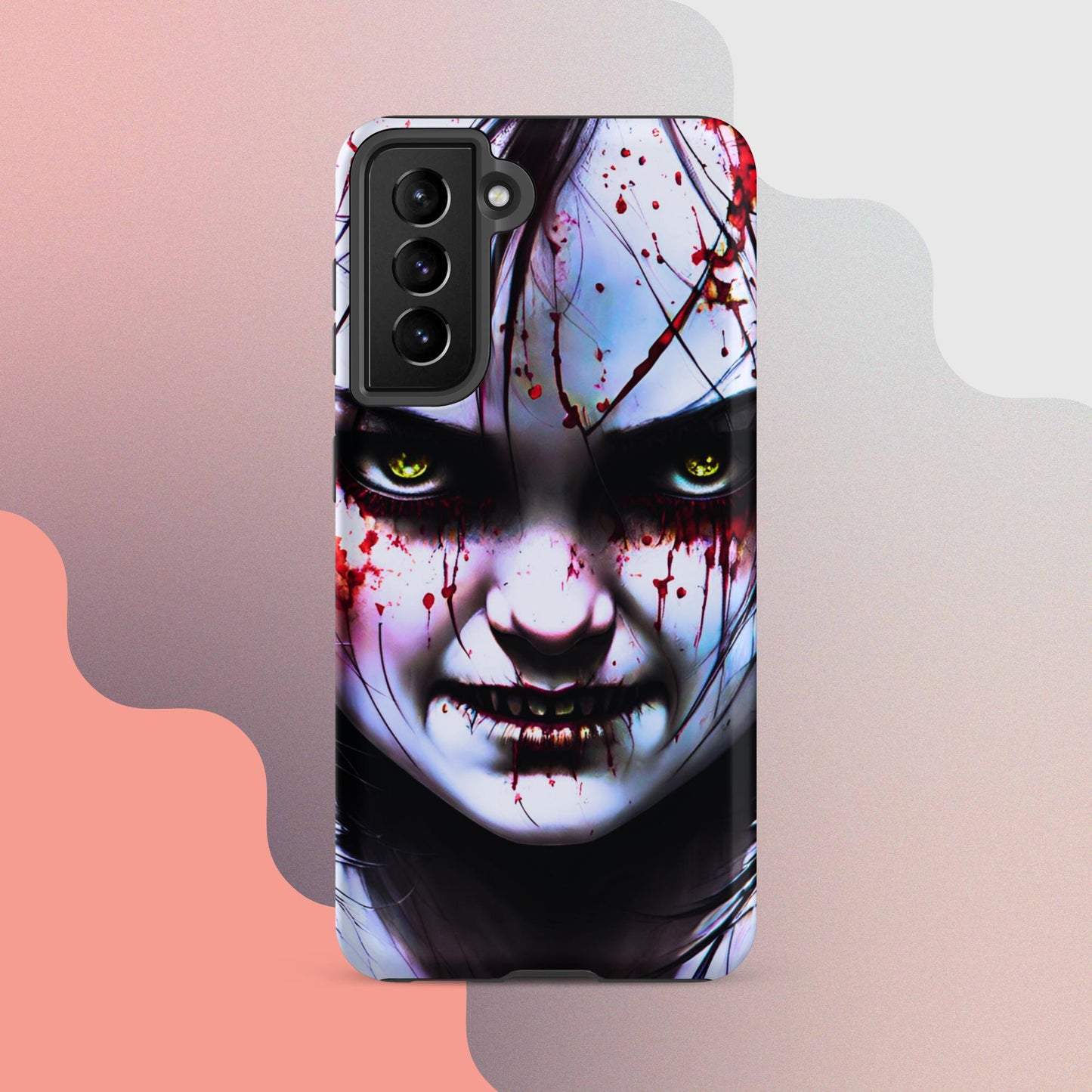 Scary girl cell phone cover, Halloween cell phone case, Halloween case,  samsung case for halloween, halloween decorTough case for Samsung®