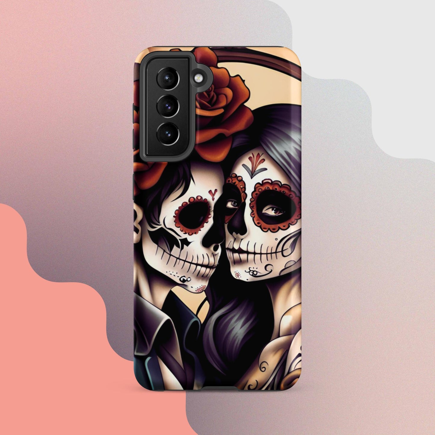 Day of the dead cell phone cover, Halloween cell phone cover,  Samsung halloween case, Skeleton phone case,  Tough case for Samsung®