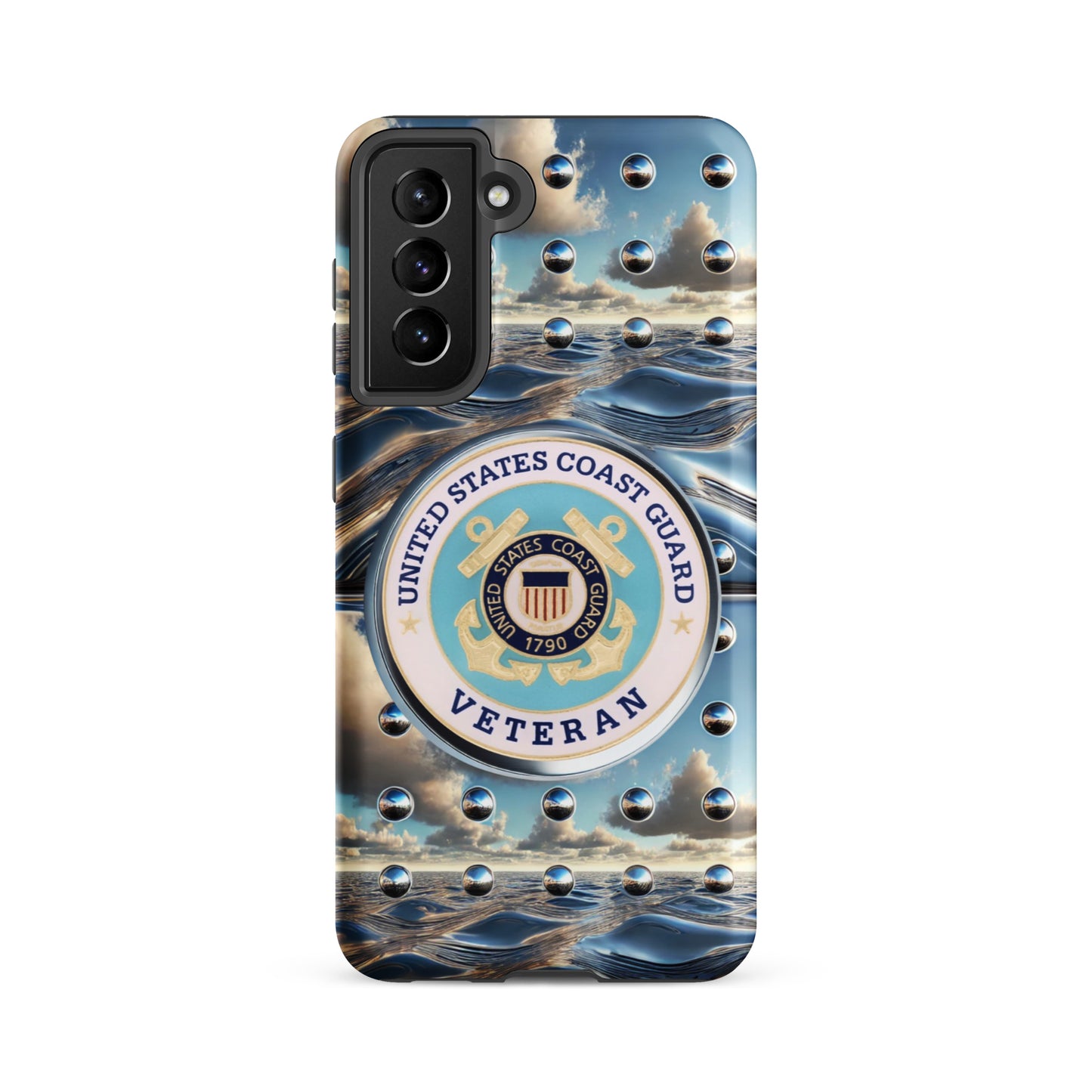 United States Coast Guard Veteran Samsung phone case, anutcase, iphone15, Tough case for Samsung®