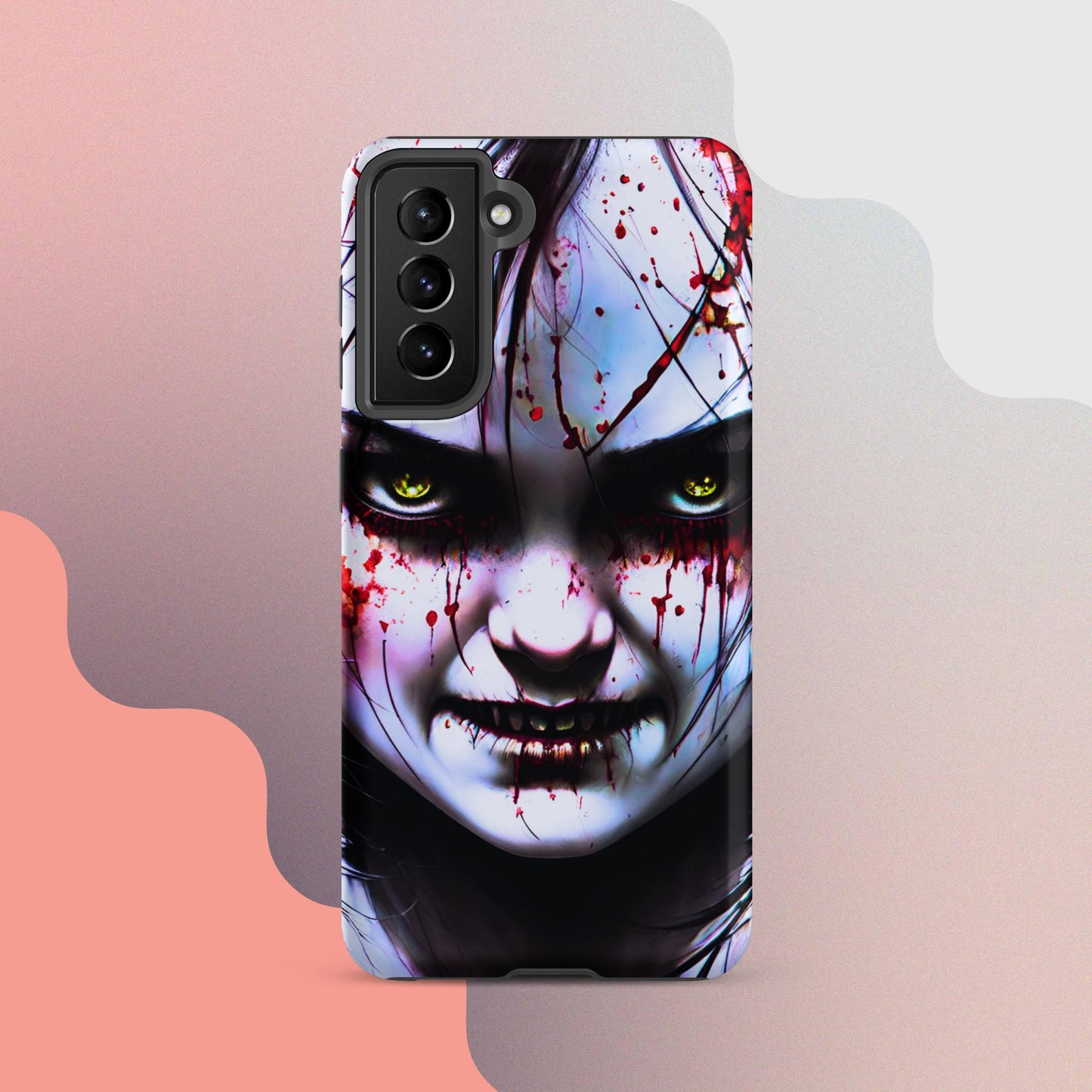 Scary girl cell phone cover, Halloween cell phone case, Halloween case,  samsung case for halloween, halloween decorTough case for Samsung®