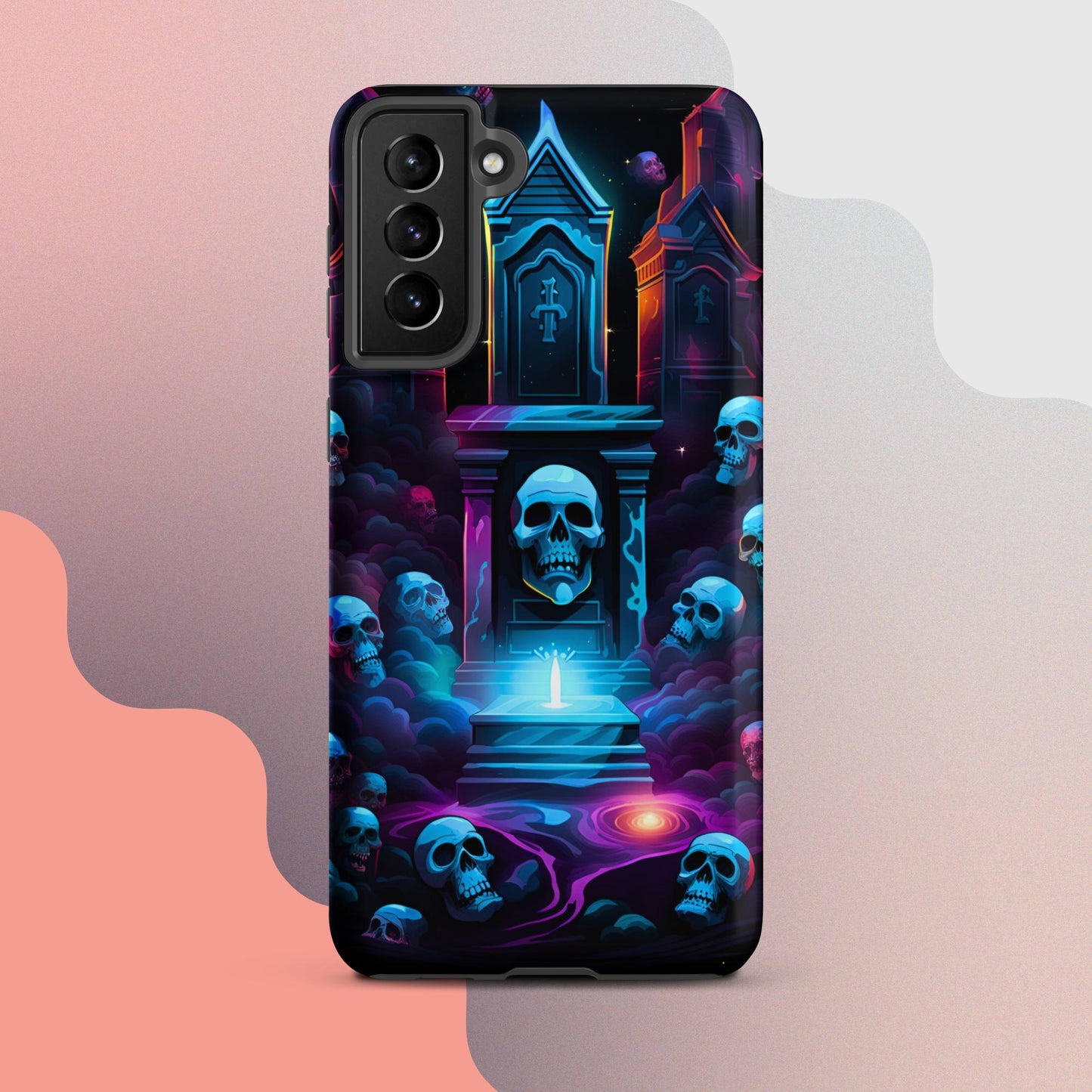 Scary graveyard halloween case, halloween phone case, Phone case for halloween, Samsung phone case, samsung 23 case