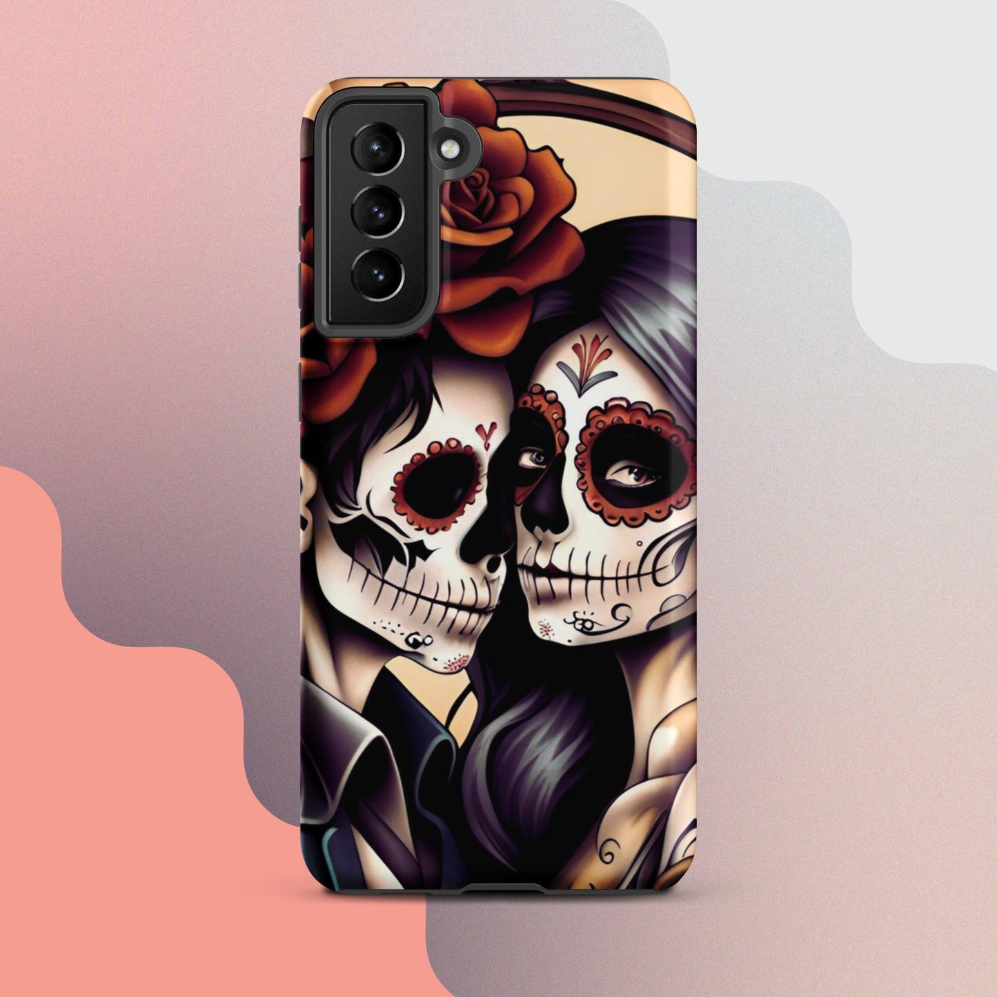 Day of the dead cell phone cover, Halloween cell phone cover,  Samsung halloween case, Skeleton phone case,  Tough case for Samsung®