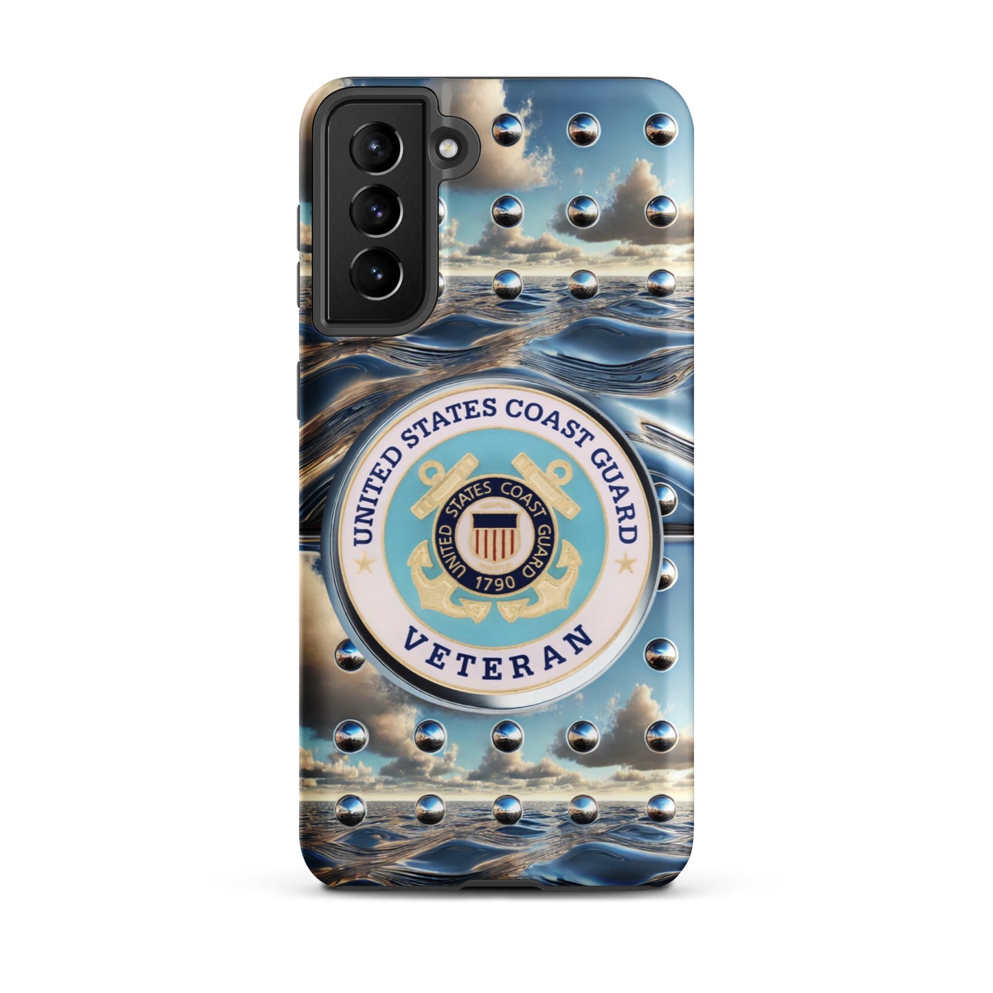 United States Coast Guard Veteran Samsung phone case, anutcase, iphone15, Tough case for Samsung®