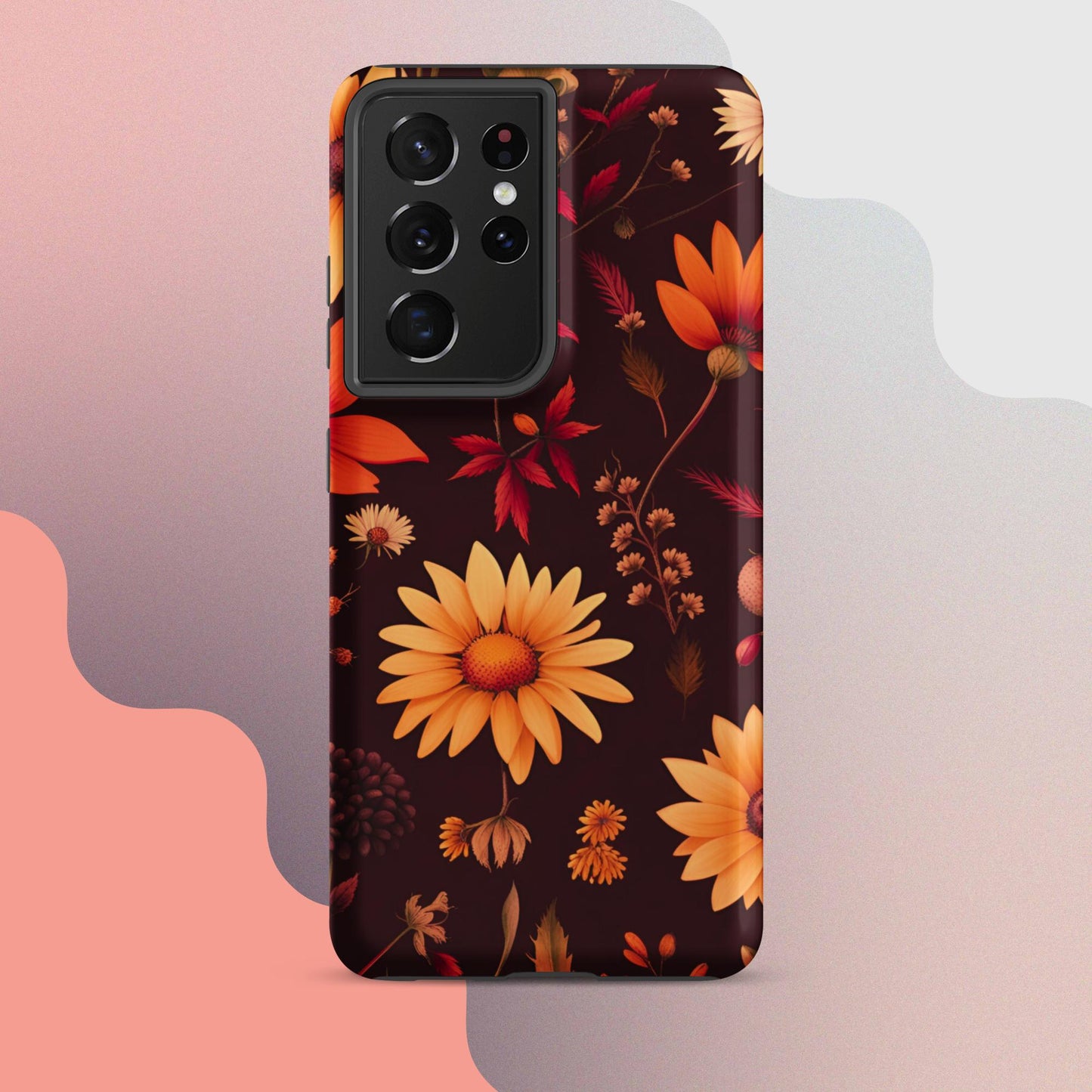 Wildflowers case for her, Tough case for Samsung®, Girls phone case, Fall flower case