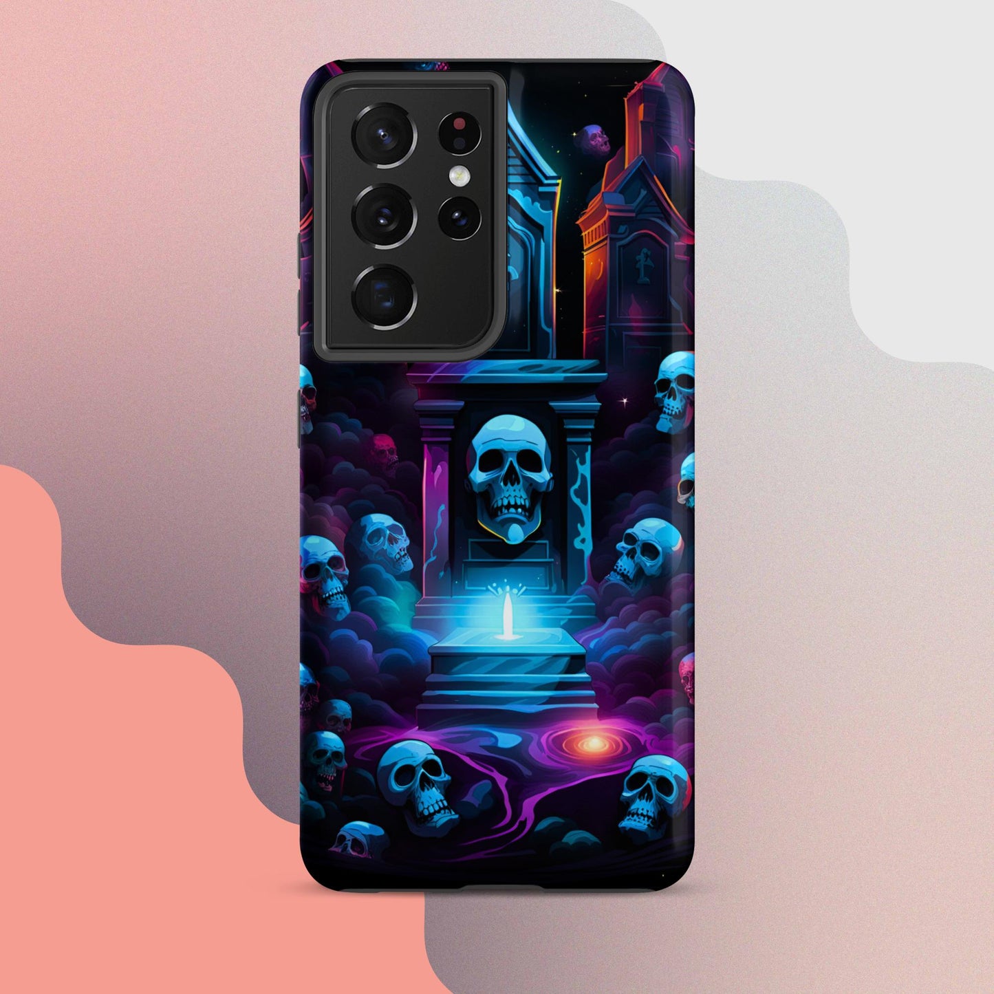 Scary graveyard halloween case, halloween phone case, Phone case for halloween, Samsung phone case, samsung 23 case