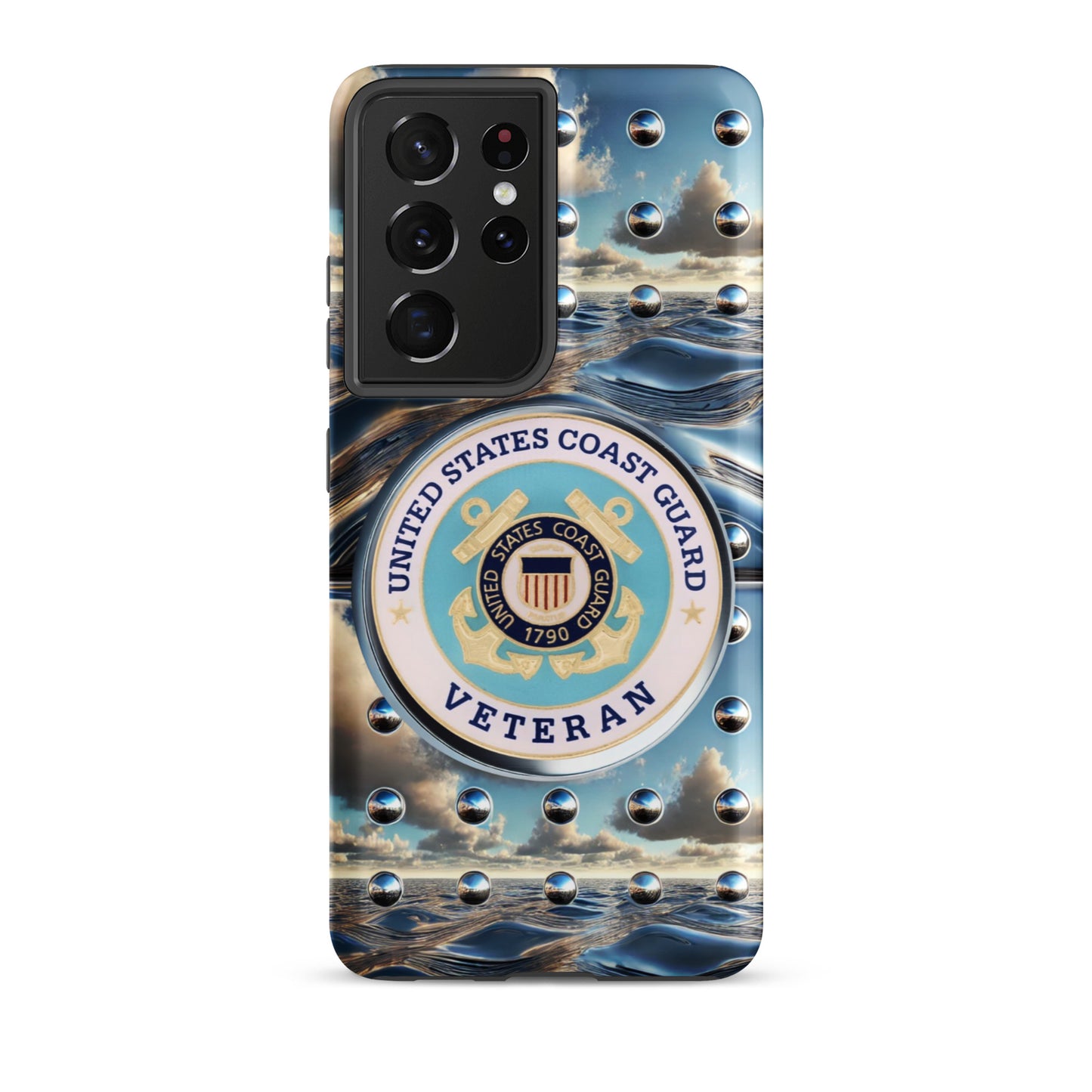 United States Coast Guard Veteran Samsung phone case, anutcase, iphone15, Tough case for Samsung®