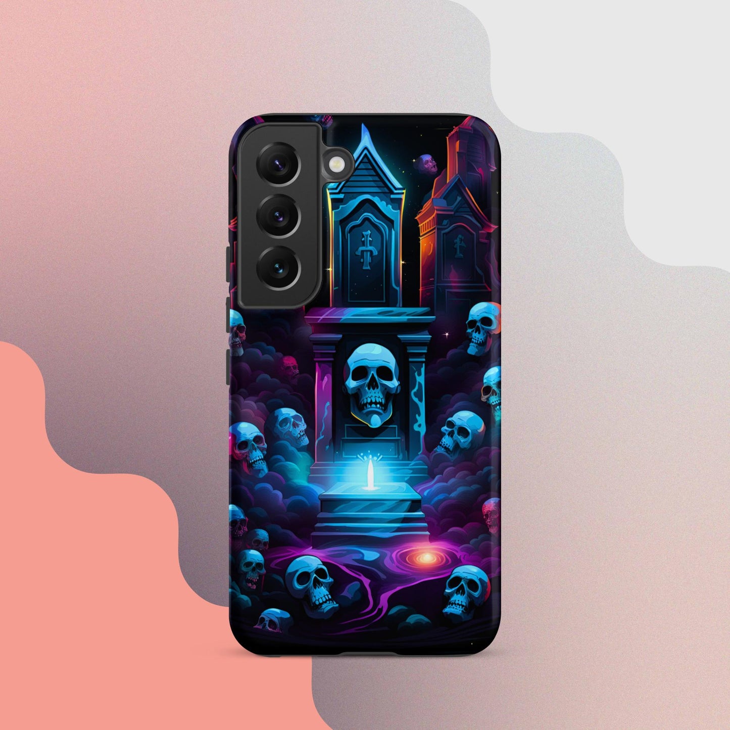 Scary graveyard halloween case, halloween phone case, Phone case for halloween, Samsung phone case, samsung 23 case