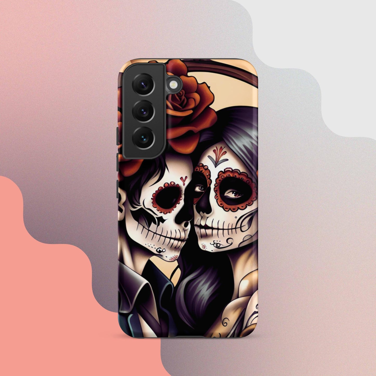 Day of the dead cell phone cover, Halloween cell phone cover,  Samsung halloween case, Skeleton phone case,  Tough case for Samsung®