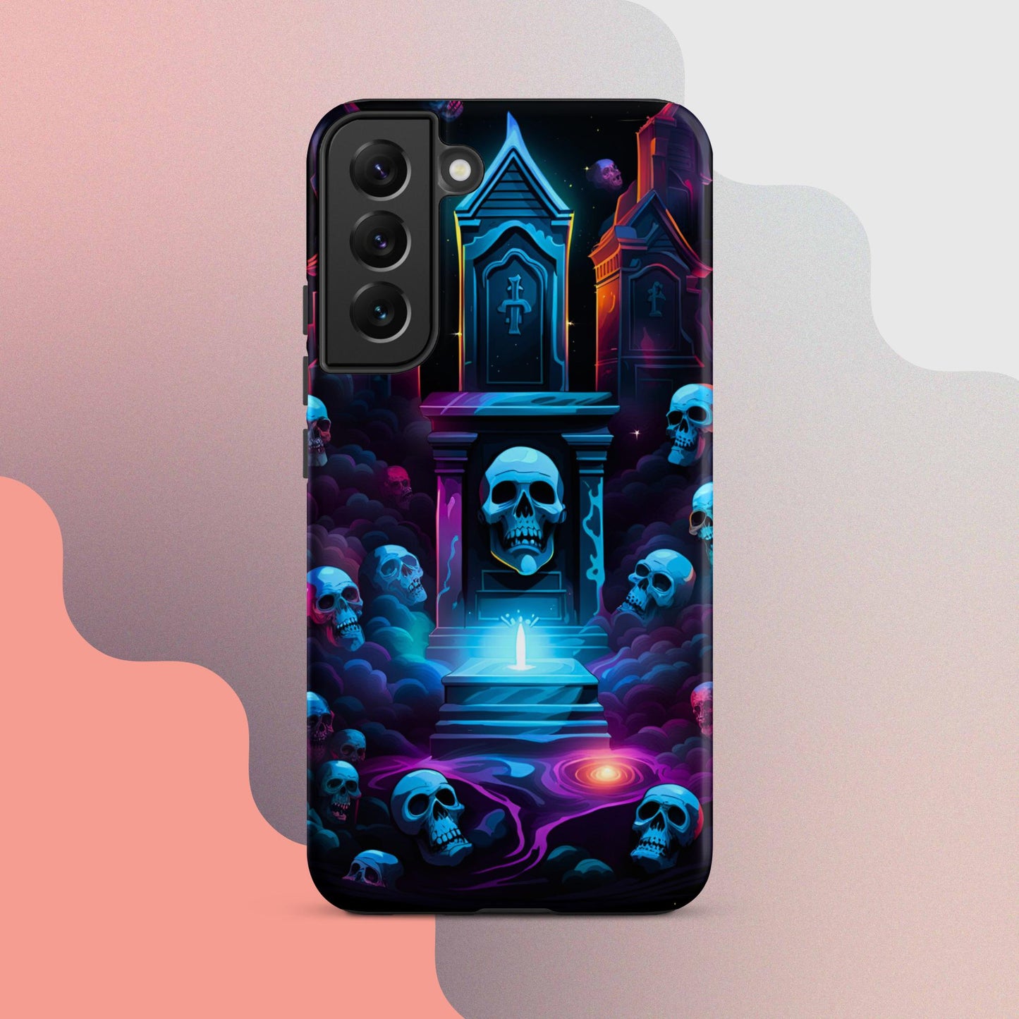 Scary graveyard halloween case, halloween phone case, Phone case for halloween, Samsung phone case, samsung 23 case