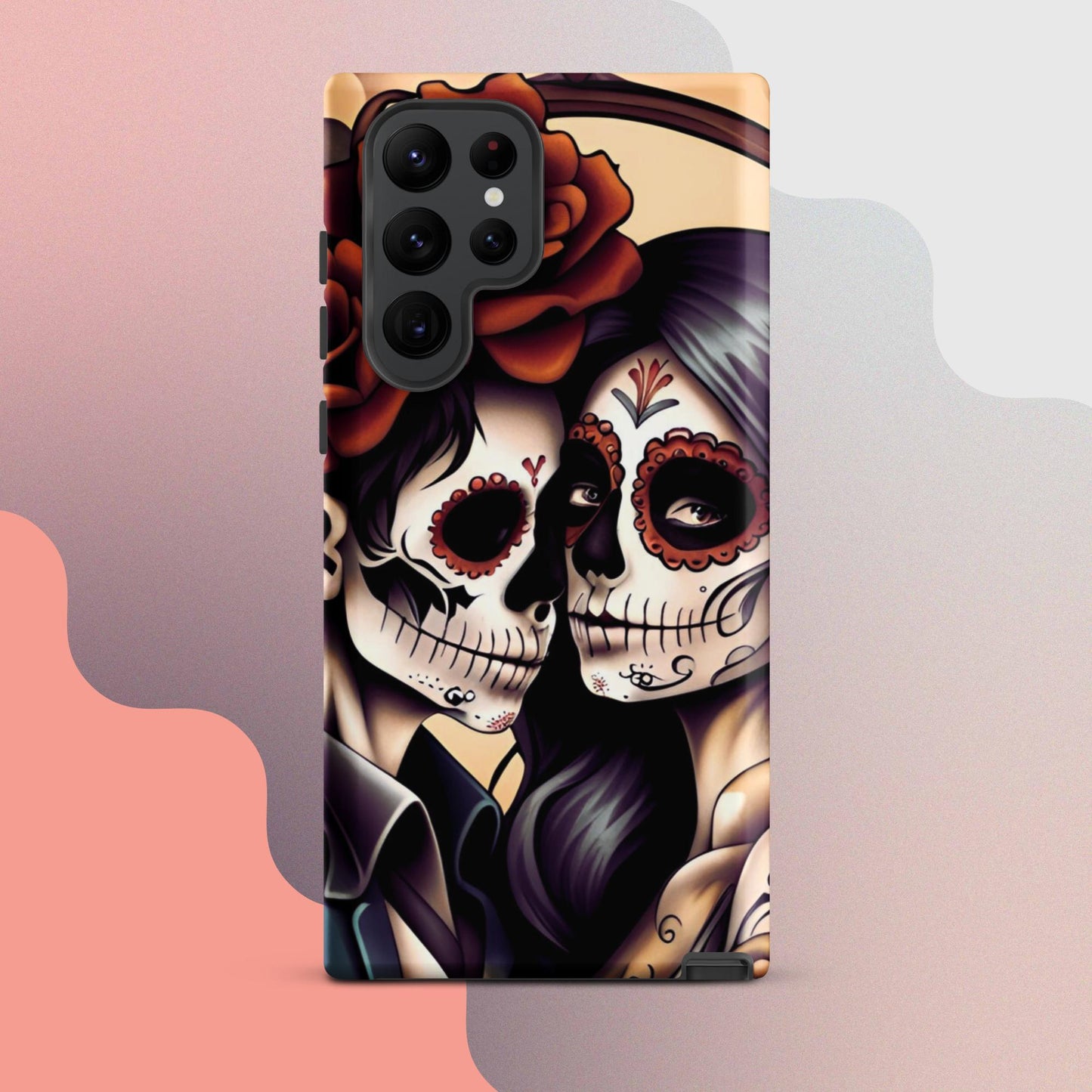 Day of the dead cell phone cover, Halloween cell phone cover,  Samsung halloween case, Skeleton phone case,  Tough case for Samsung®