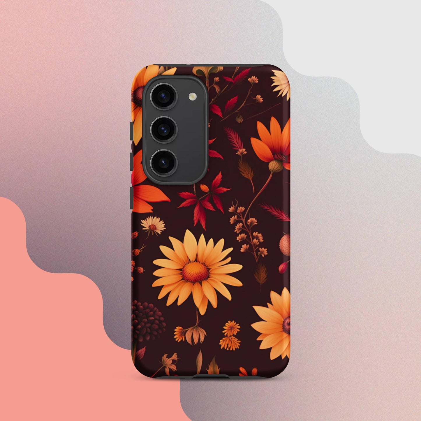 Wildflowers case for her, Tough case for Samsung®, Girls phone case, Fall flower case