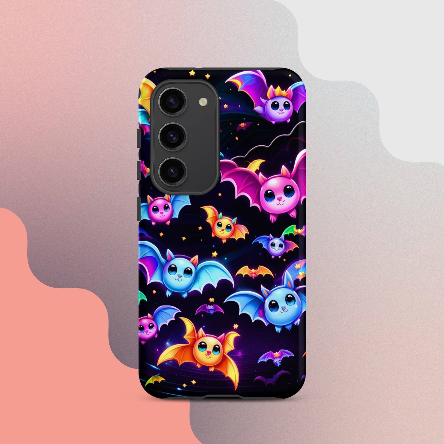 Tough case for Samsung®, Cute bat phone case, cute halloween phone case, samsung phone case, Samsung 23 phone case, halloween phone case