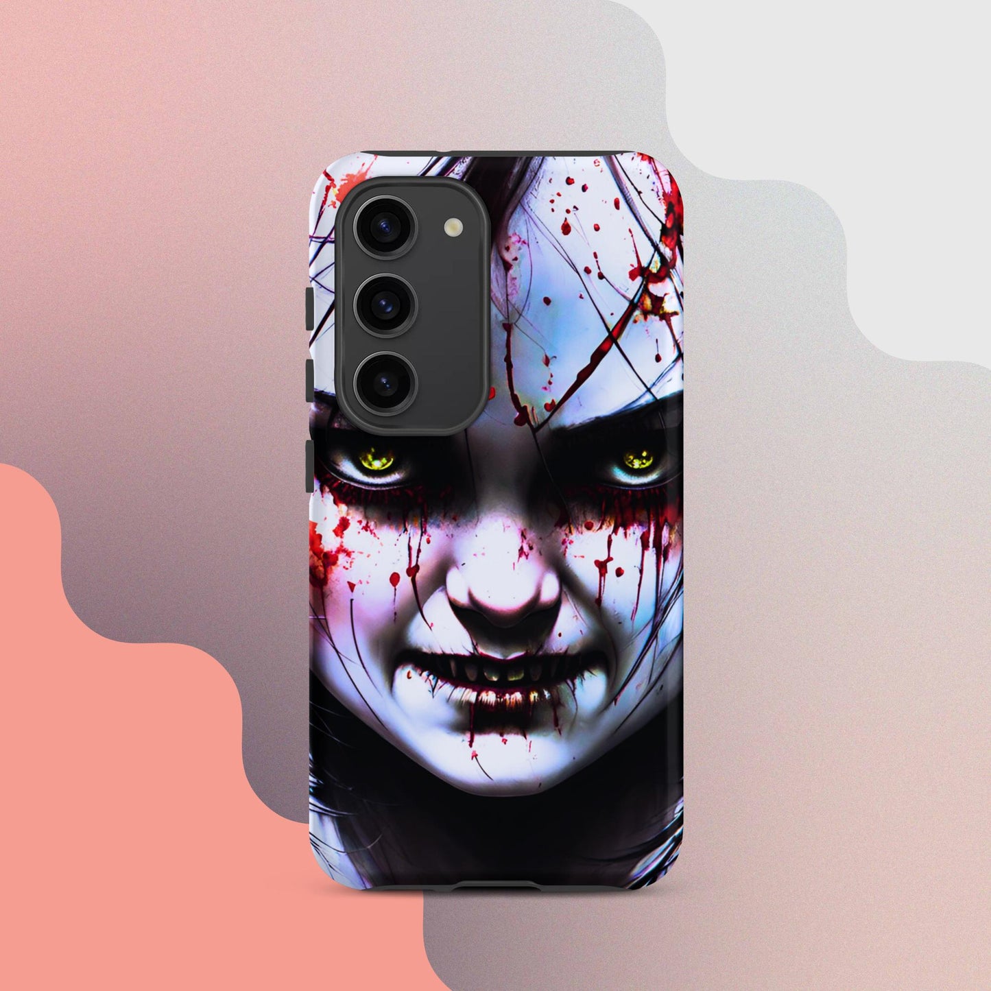 Scary girl cell phone cover, Halloween cell phone case, Halloween case,  samsung case for halloween, halloween decorTough case for Samsung®