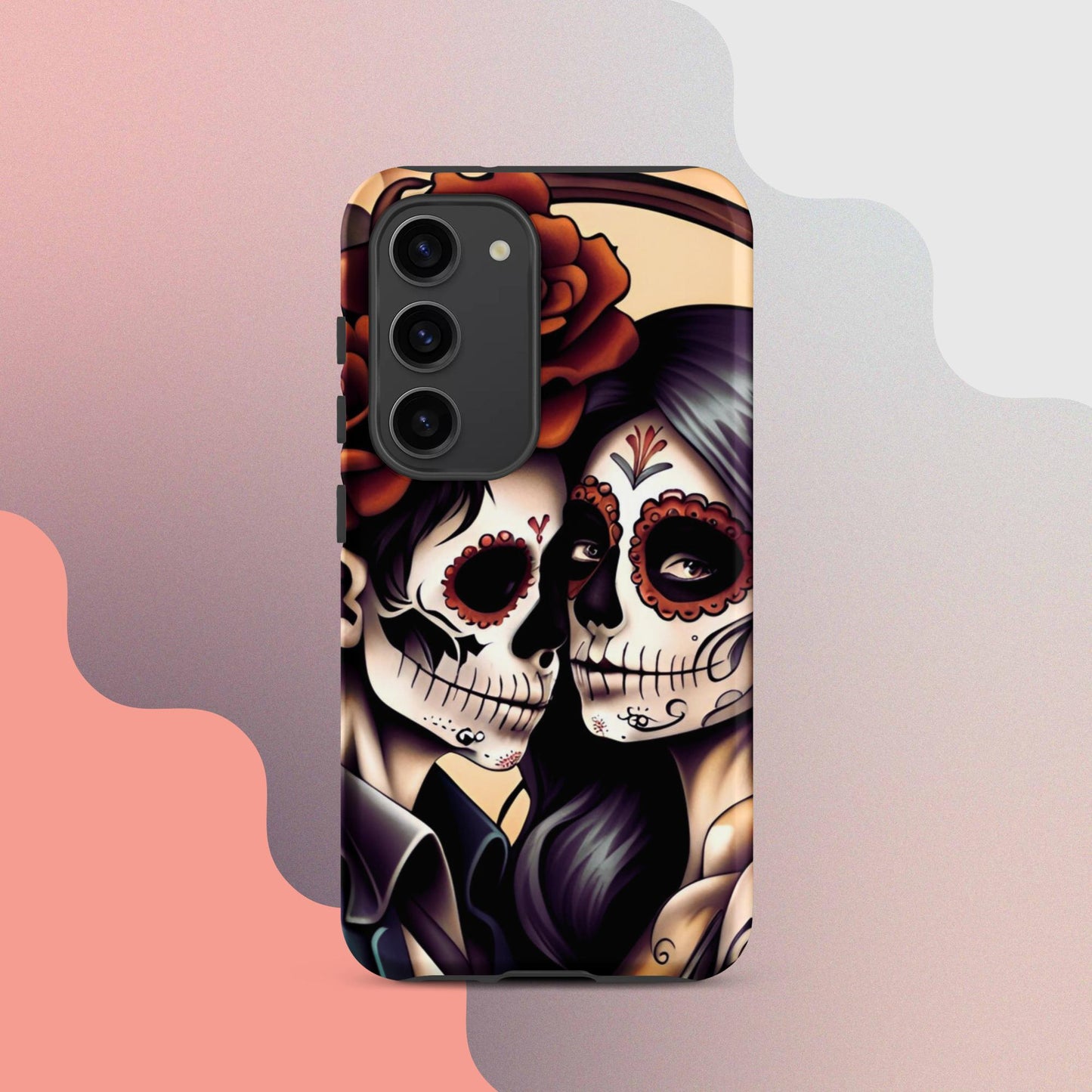 Day of the dead cell phone cover, Halloween cell phone cover,  Samsung halloween case, Skeleton phone case,  Tough case for Samsung®