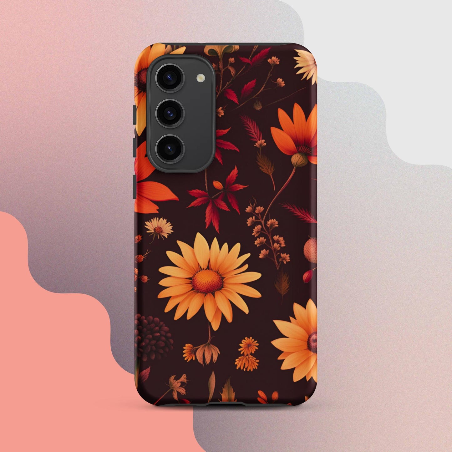 Wildflowers case for her, Tough case for Samsung®, Girls phone case, Fall flower case