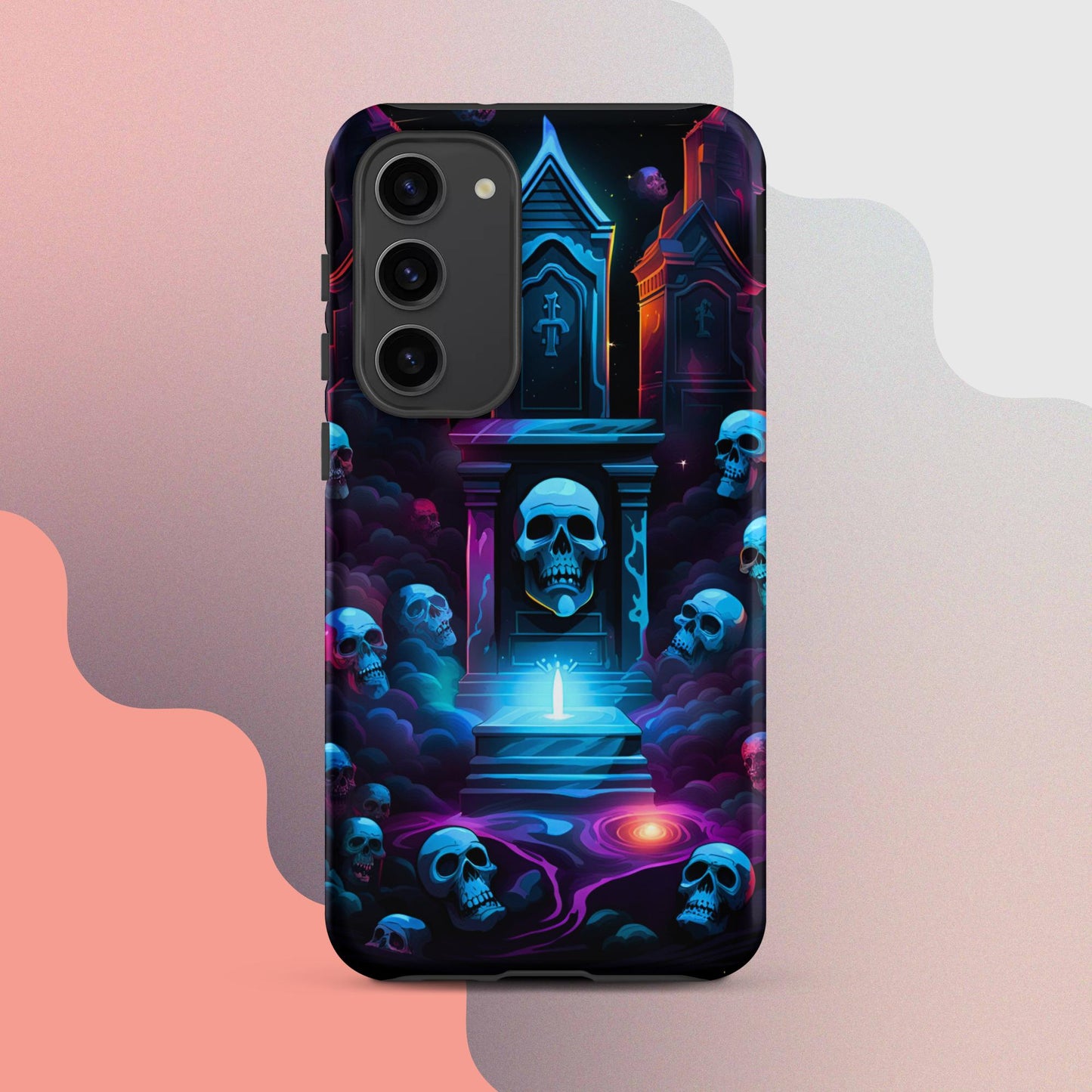 Scary graveyard halloween case, halloween phone case, Phone case for halloween, Samsung phone case, samsung 23 case