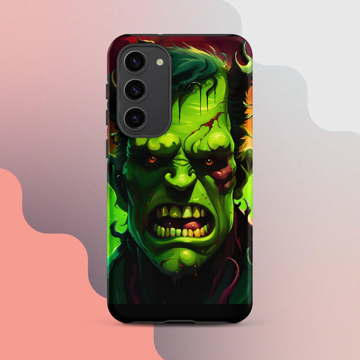 Tough case for Samsung®, Samsung halloween phone case, halloween phone case samsung, Frankenstein  phone case, phone case scary, monster phone case