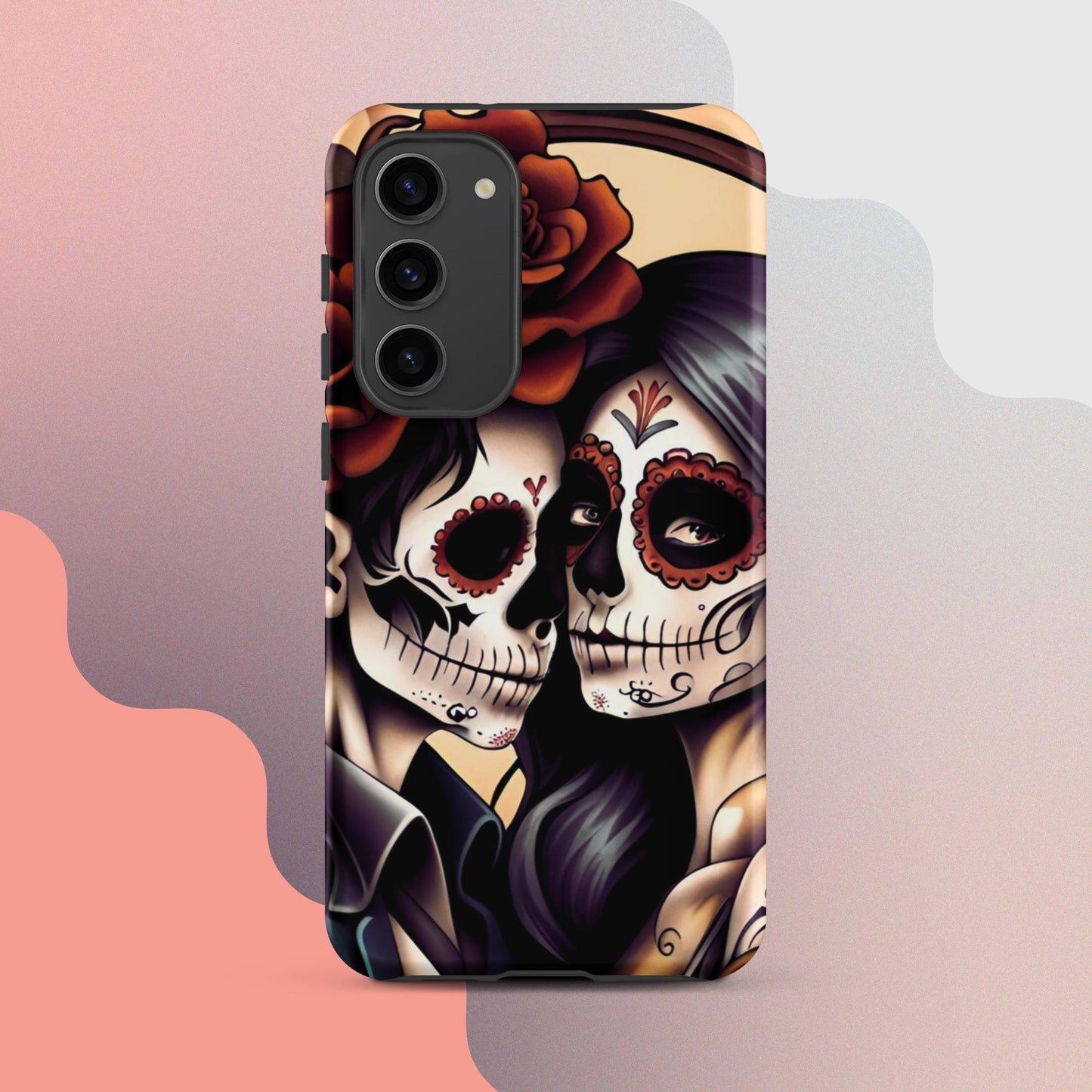 Day of the dead cell phone cover, Halloween cell phone cover,  Samsung halloween case, Skeleton phone case,  Tough case for Samsung®