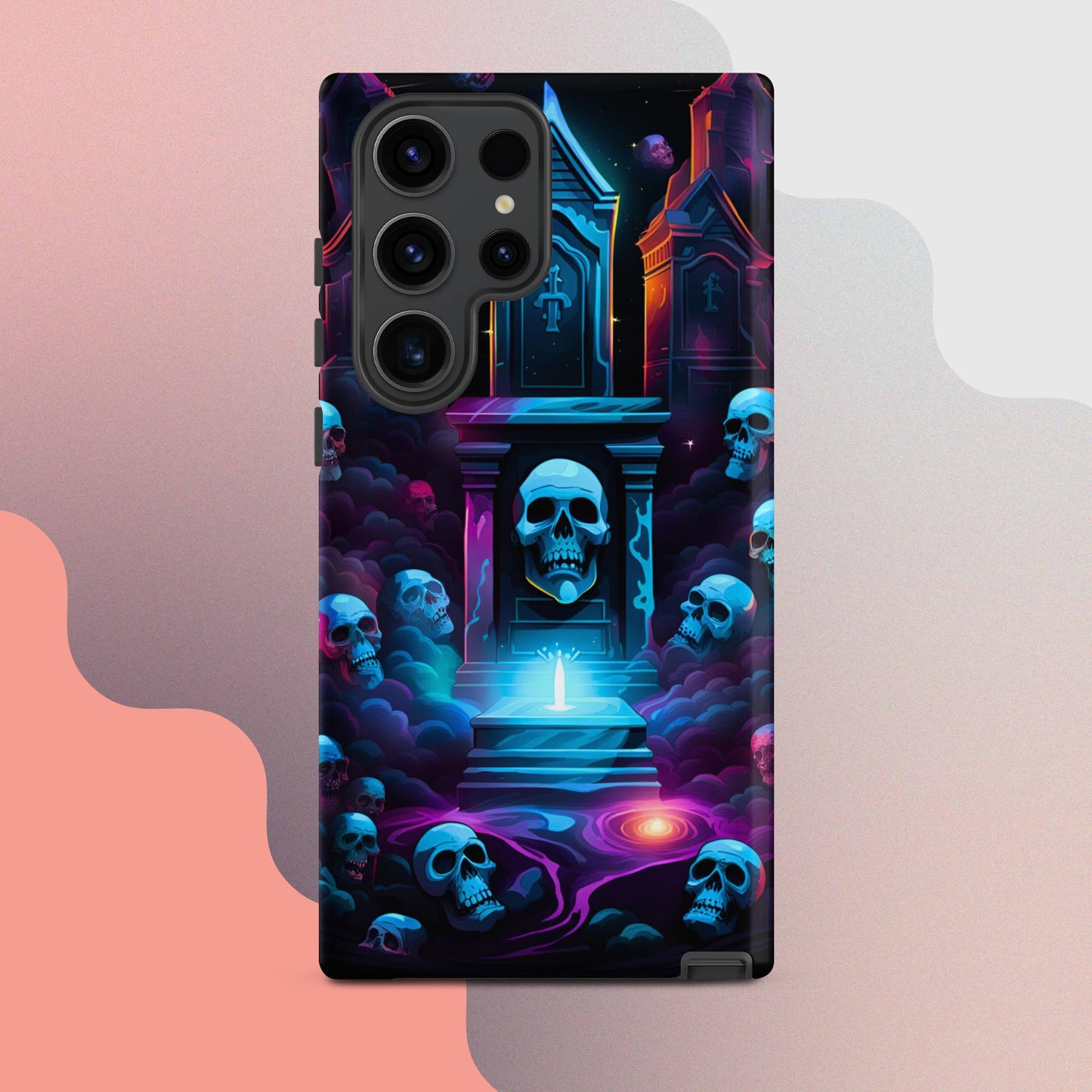 Scary graveyard halloween case, halloween phone case, Phone case for halloween, Samsung phone case, samsung 23 case