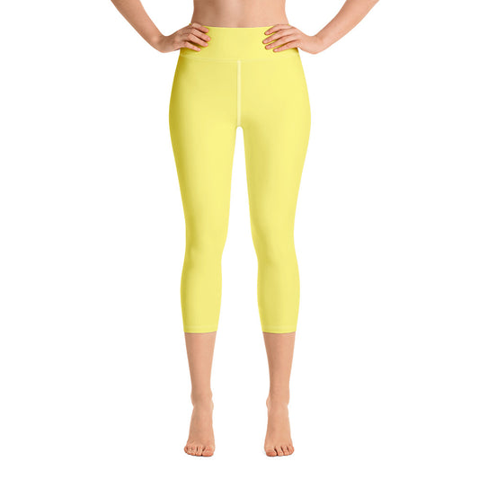 Yoga yellow Capri Leggings