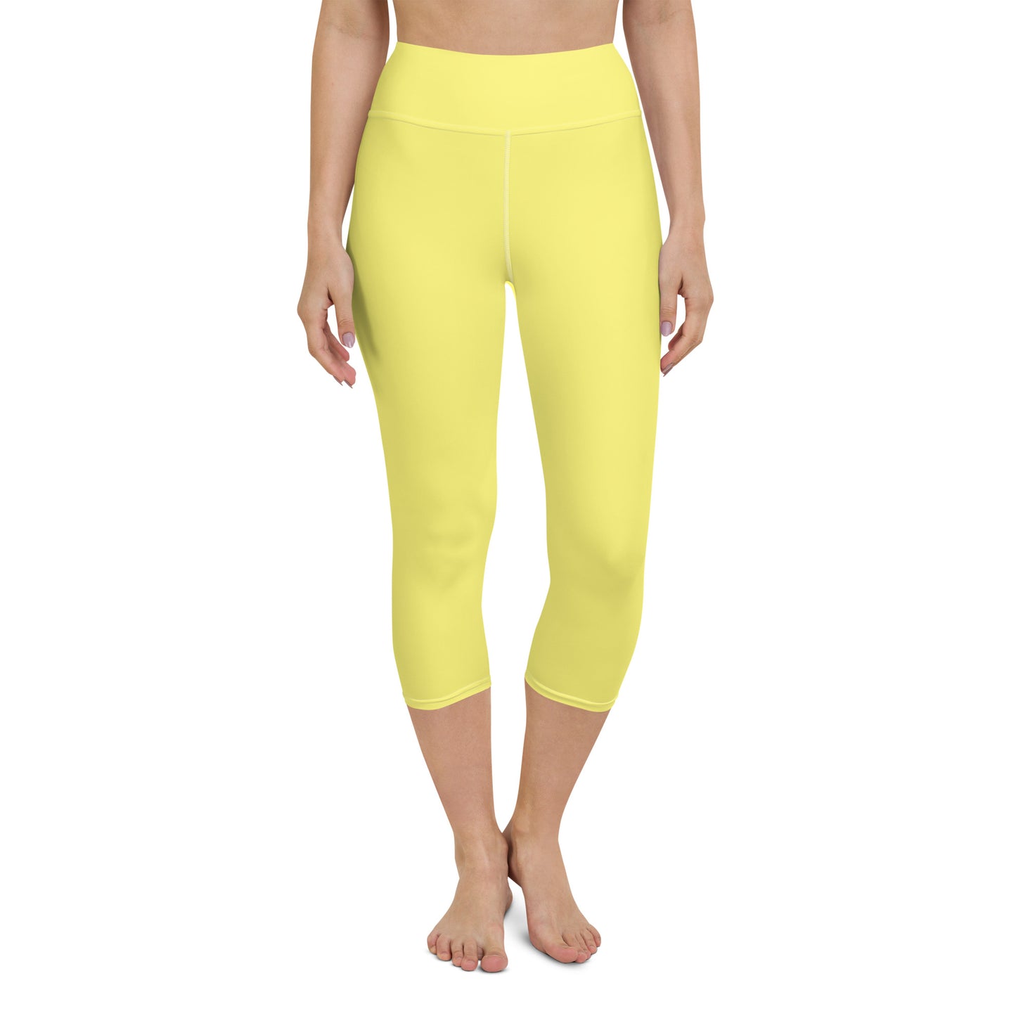 Yoga yellow Capri Leggings