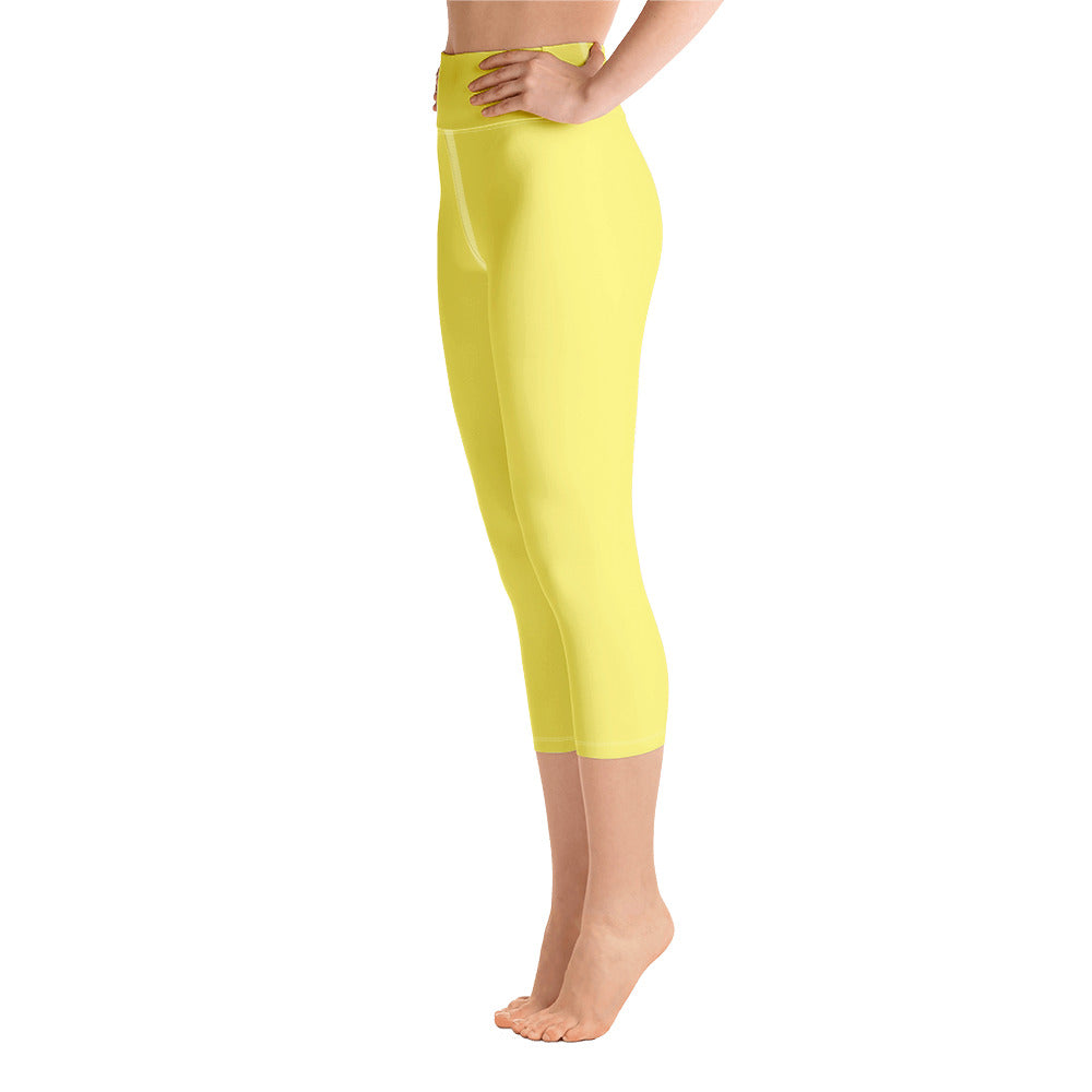 Yoga yellow Capri Leggings