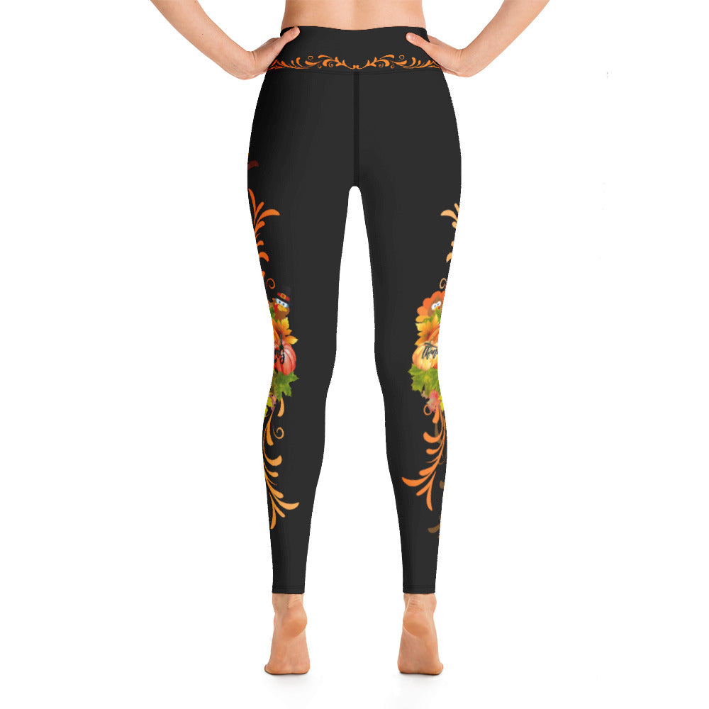 Thanksgiving Swirl Women’s Yoga Leggings