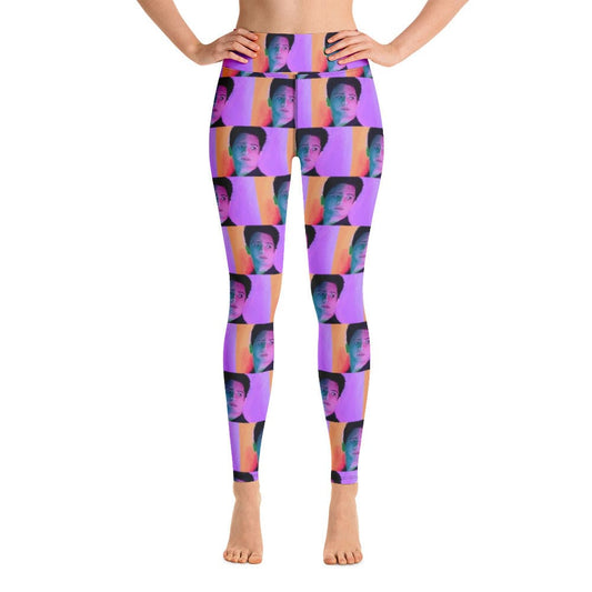 Yoga Leggings Artist Ash Pink Singer. Activewear pants, Exercise Clothing for Women