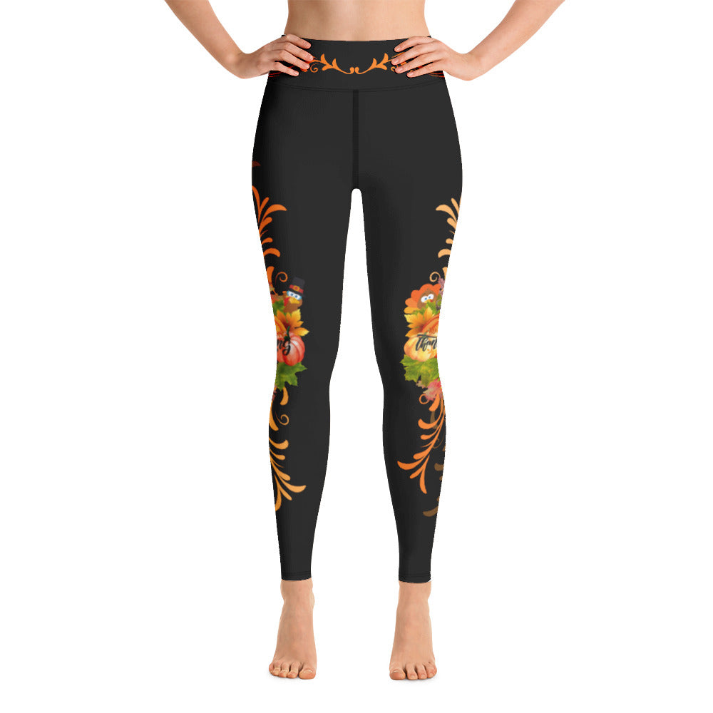 Thanksgiving Swirl Women’s Yoga Leggings