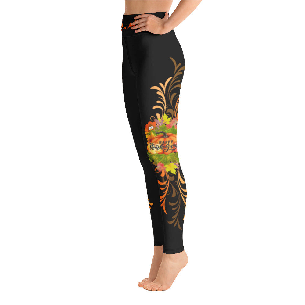 Thanksgiving Swirl Women’s Yoga Leggings