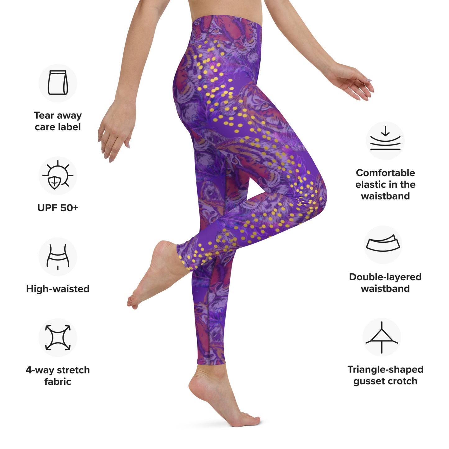 Tiger yoga pants