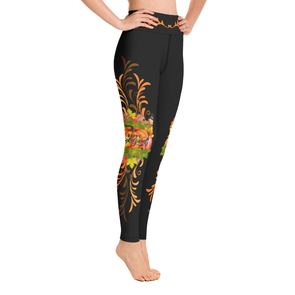 Thanksgiving Swirl Women’s Yoga Leggings