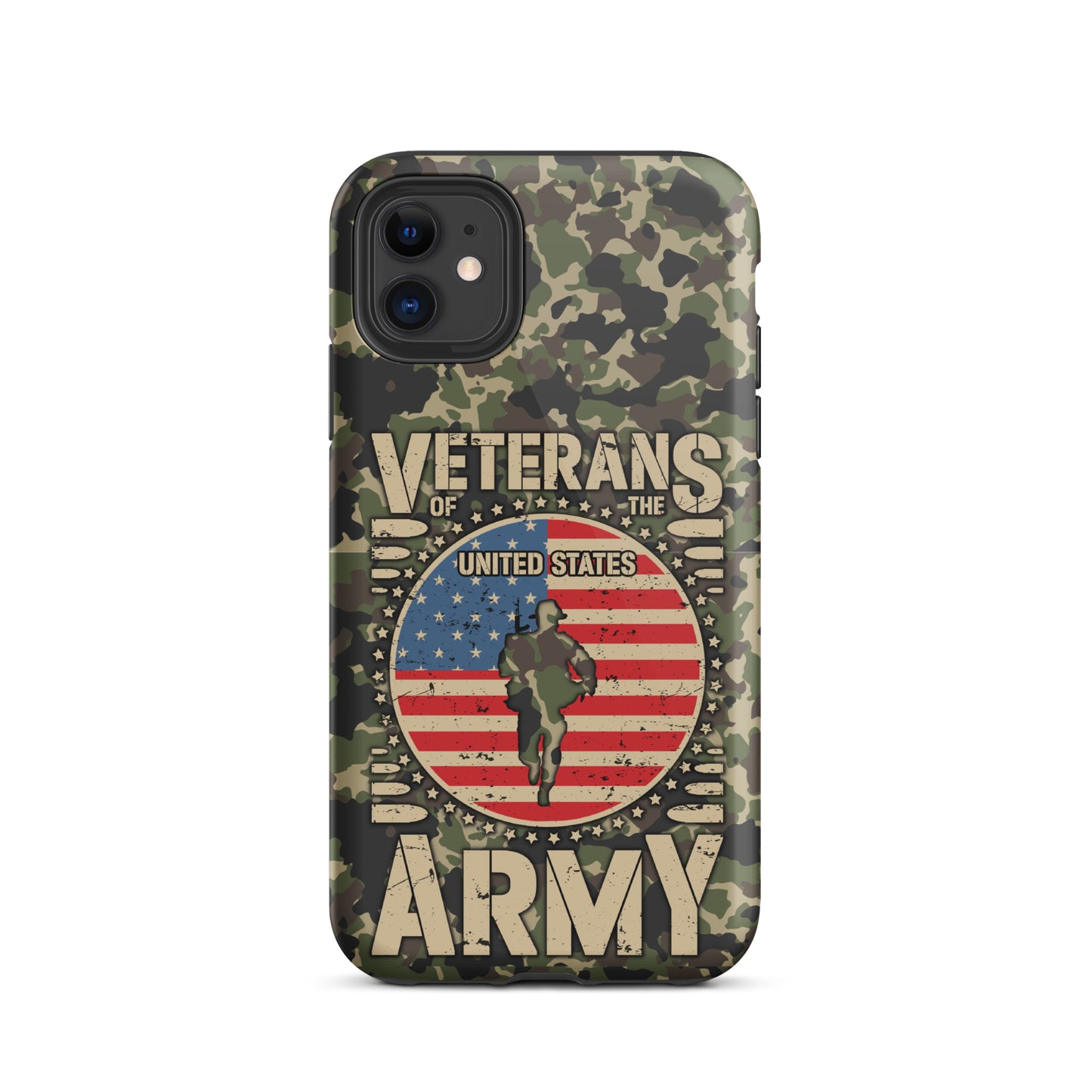 Tough Case for iPhone®, Veterans iphone case, iphone case for Veterans, Military cell phone case, iphone12, iphone13, iphone14, iphone15, Army cell phone cover