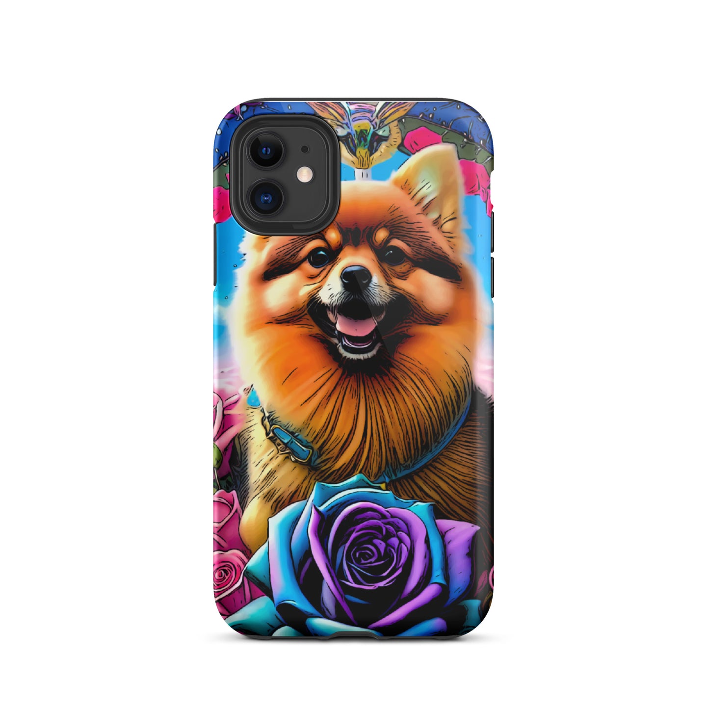 Tough Case for iPhone®, Pomeranian dog phone case for her, dog cell phone case, animal, iPhone, case