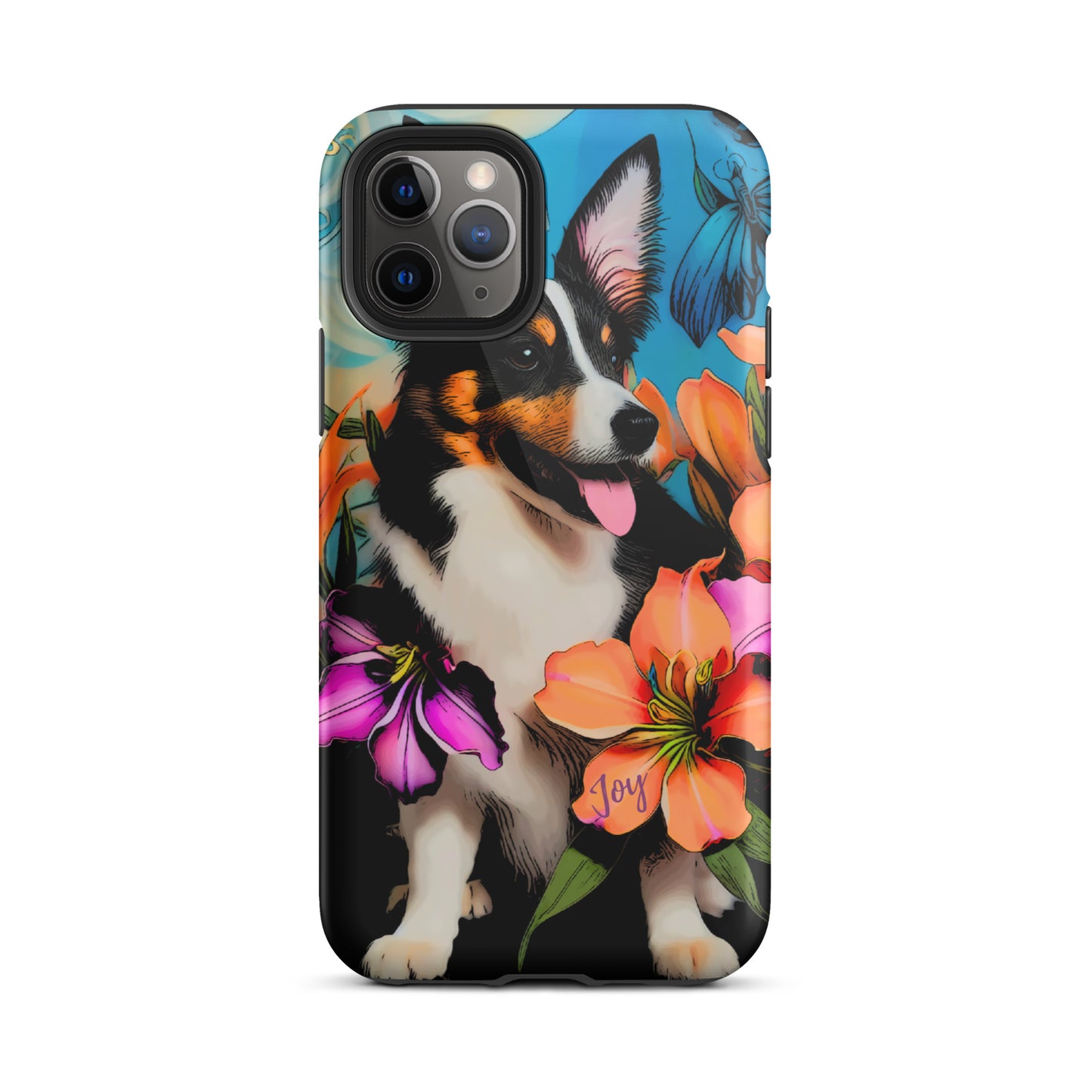 Tough Case for iPhone®, Dog phone case, corgi dog cell phone case for her, animal