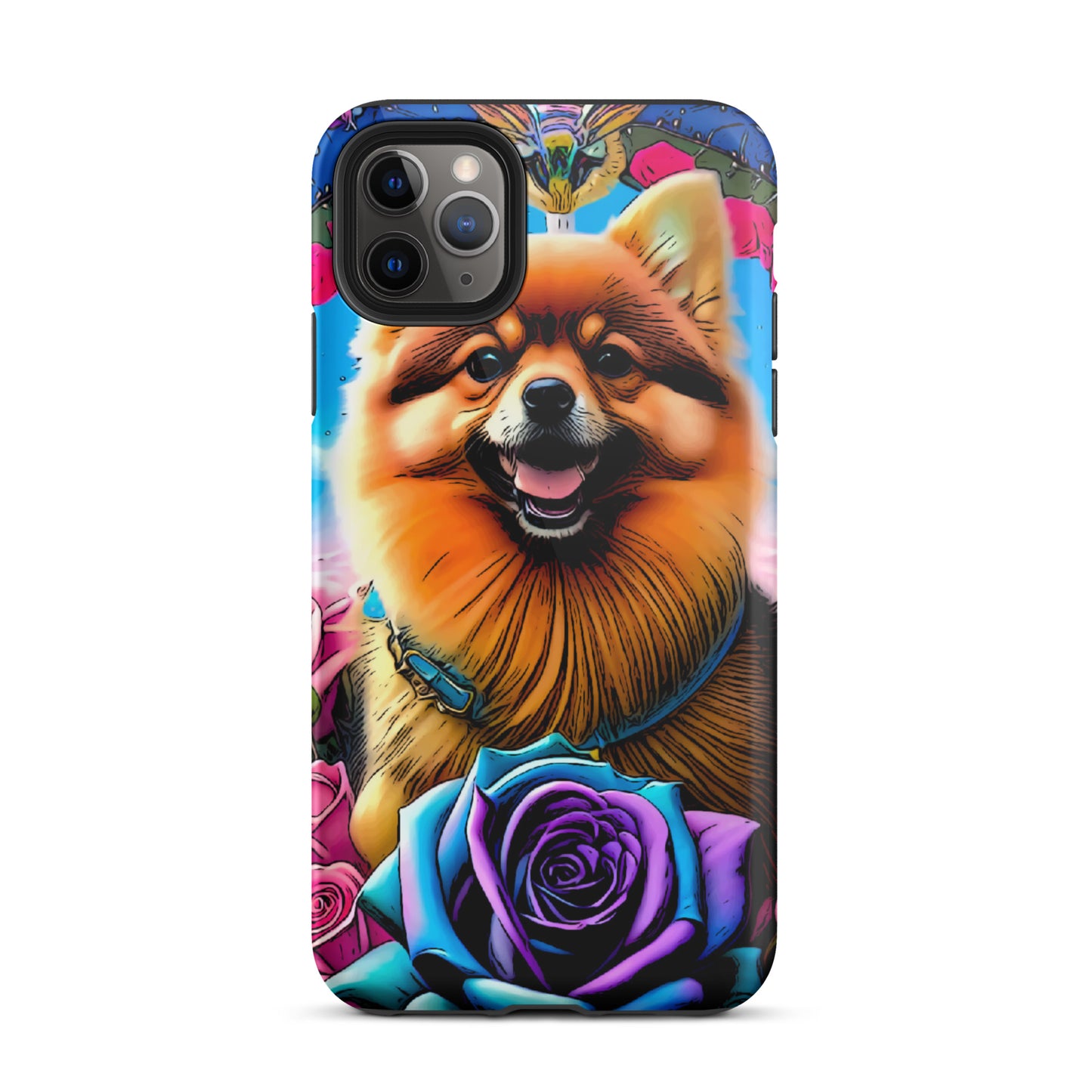 Tough Case for iPhone®, Pomeranian dog phone case for her, dog cell phone case, animal, iPhone, case