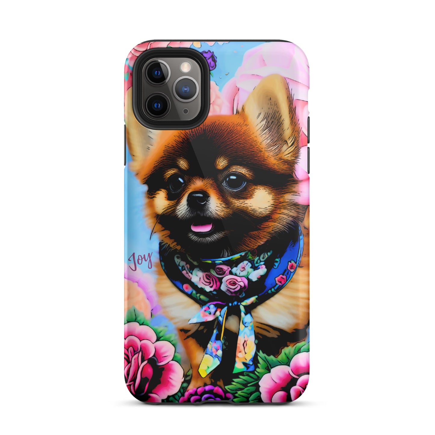 Tough Case for iPhone®, ￼ Pomeranian dog phone case, cell phone case for her, animal, iPhone, case