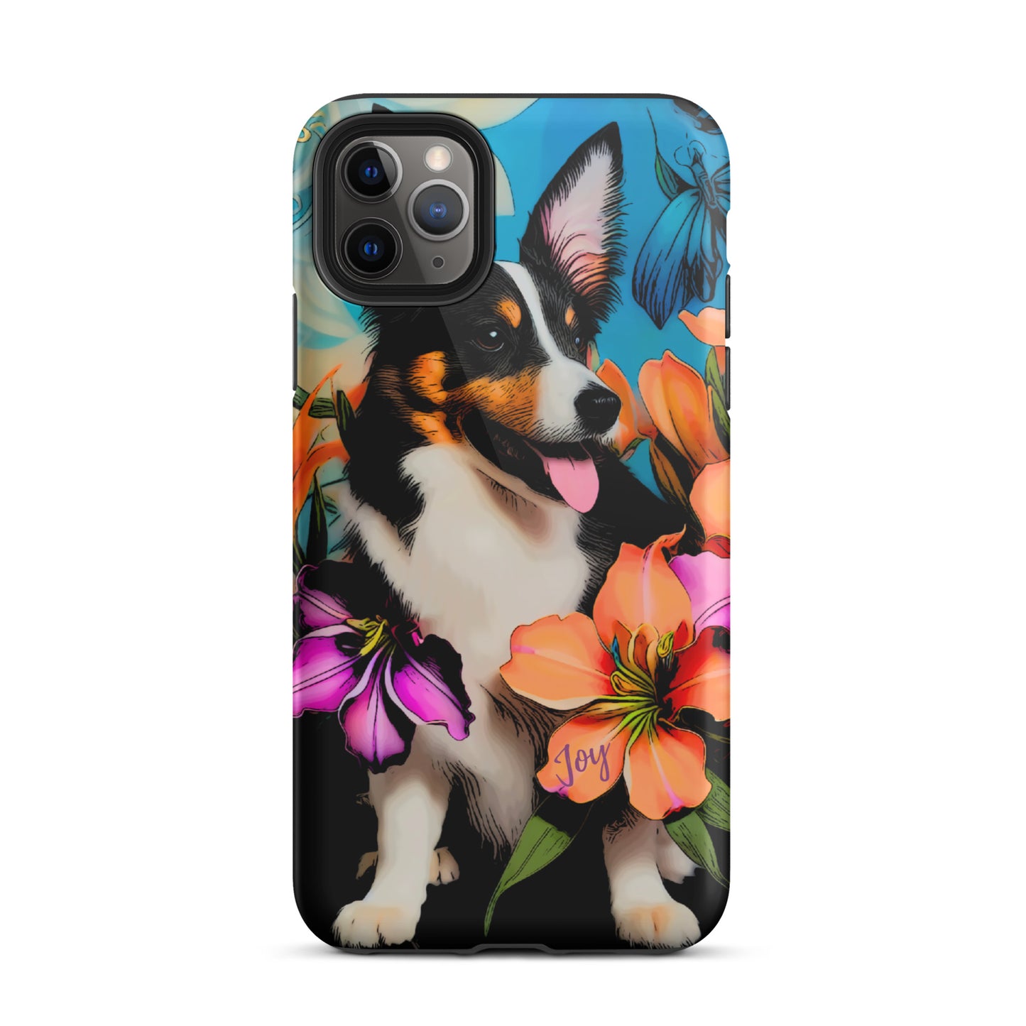 Tough Case for iPhone®, Dog phone case, corgi dog cell phone case for her, animal