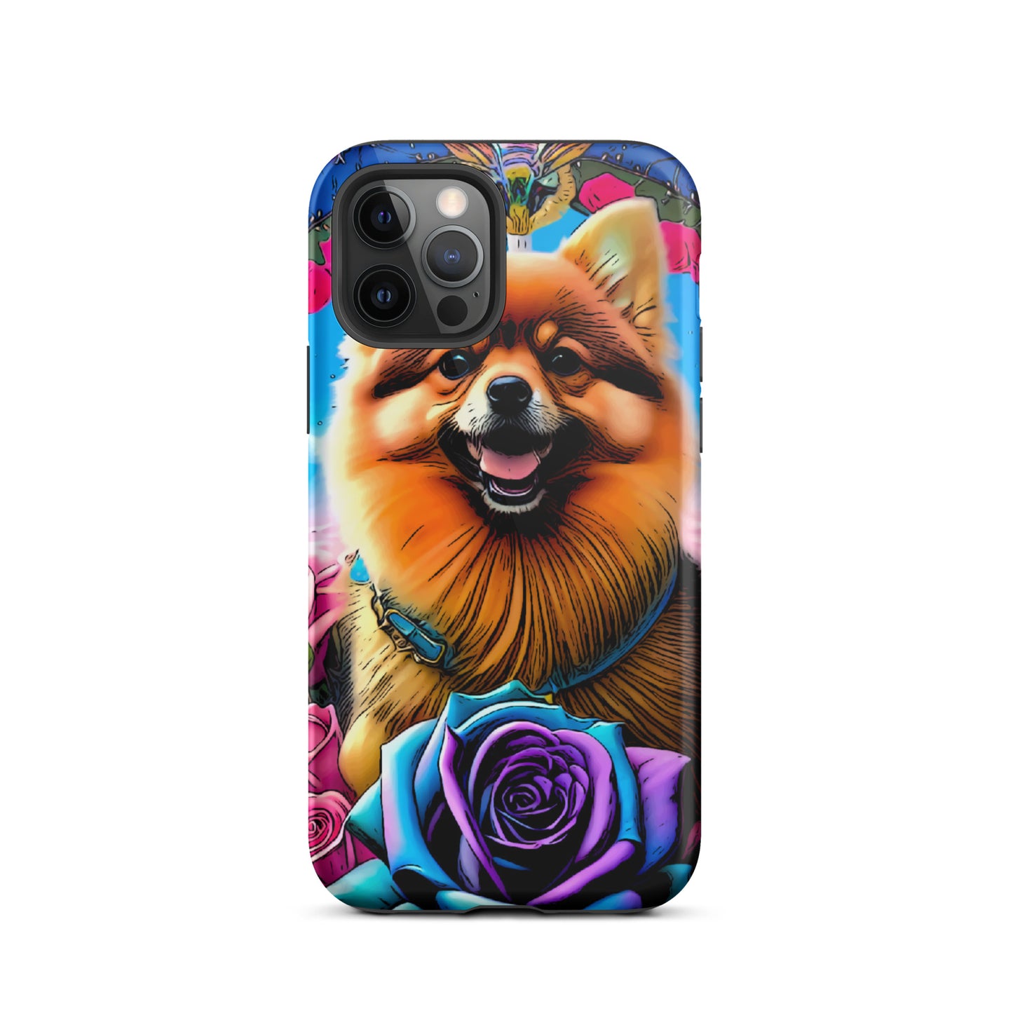 Tough Case for iPhone®, Pomeranian dog phone case for her, dog cell phone case, animal, iPhone, case