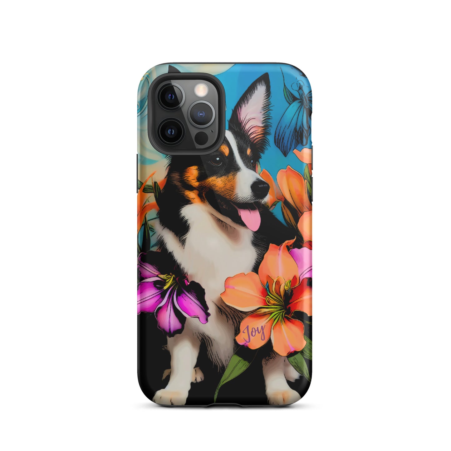 Tough Case for iPhone®, Dog phone case, corgi dog cell phone case for her, animal