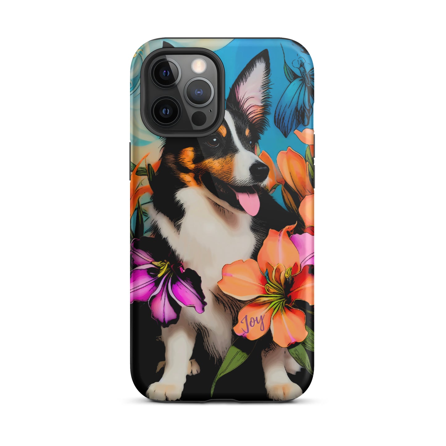 Tough Case for iPhone®, Dog phone case, corgi dog cell phone case for her, animal