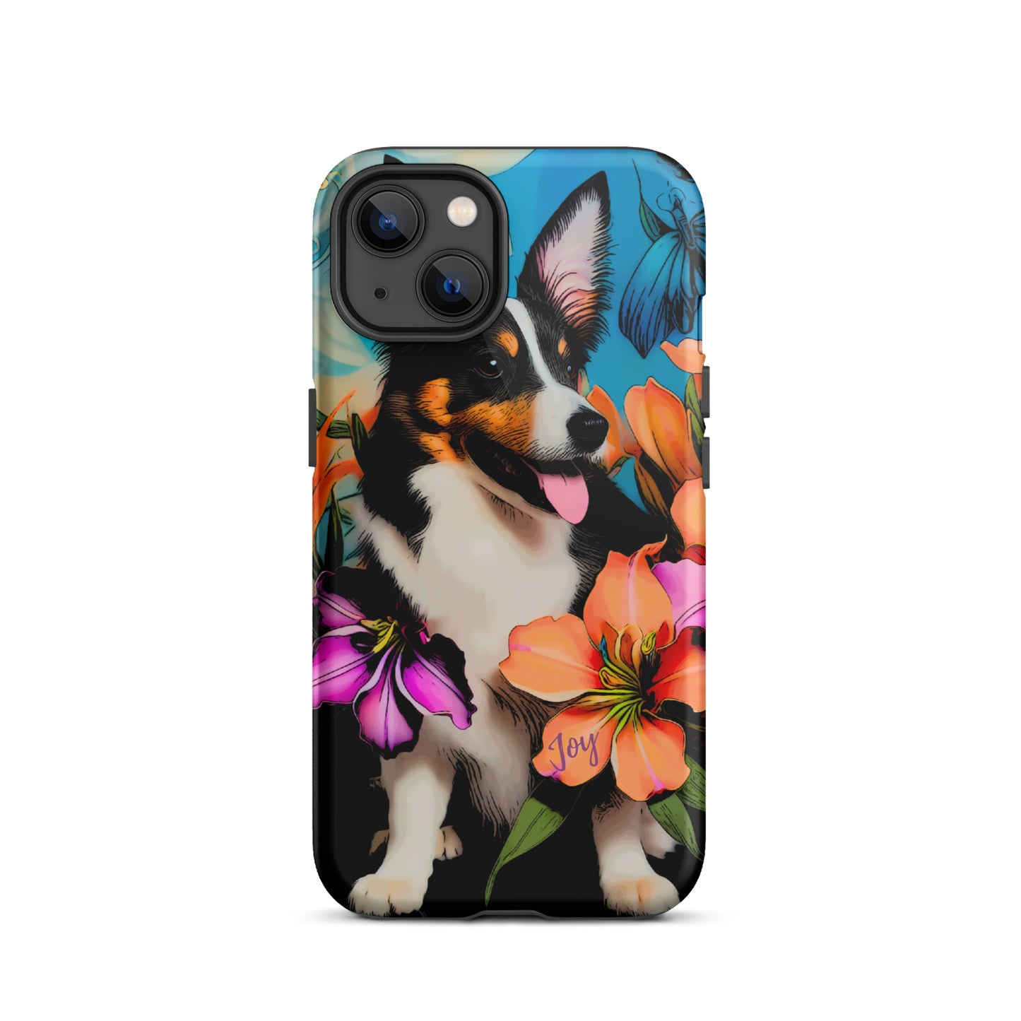 Tough Case for iPhone®, Dog phone case, corgi dog cell phone case for her, animal