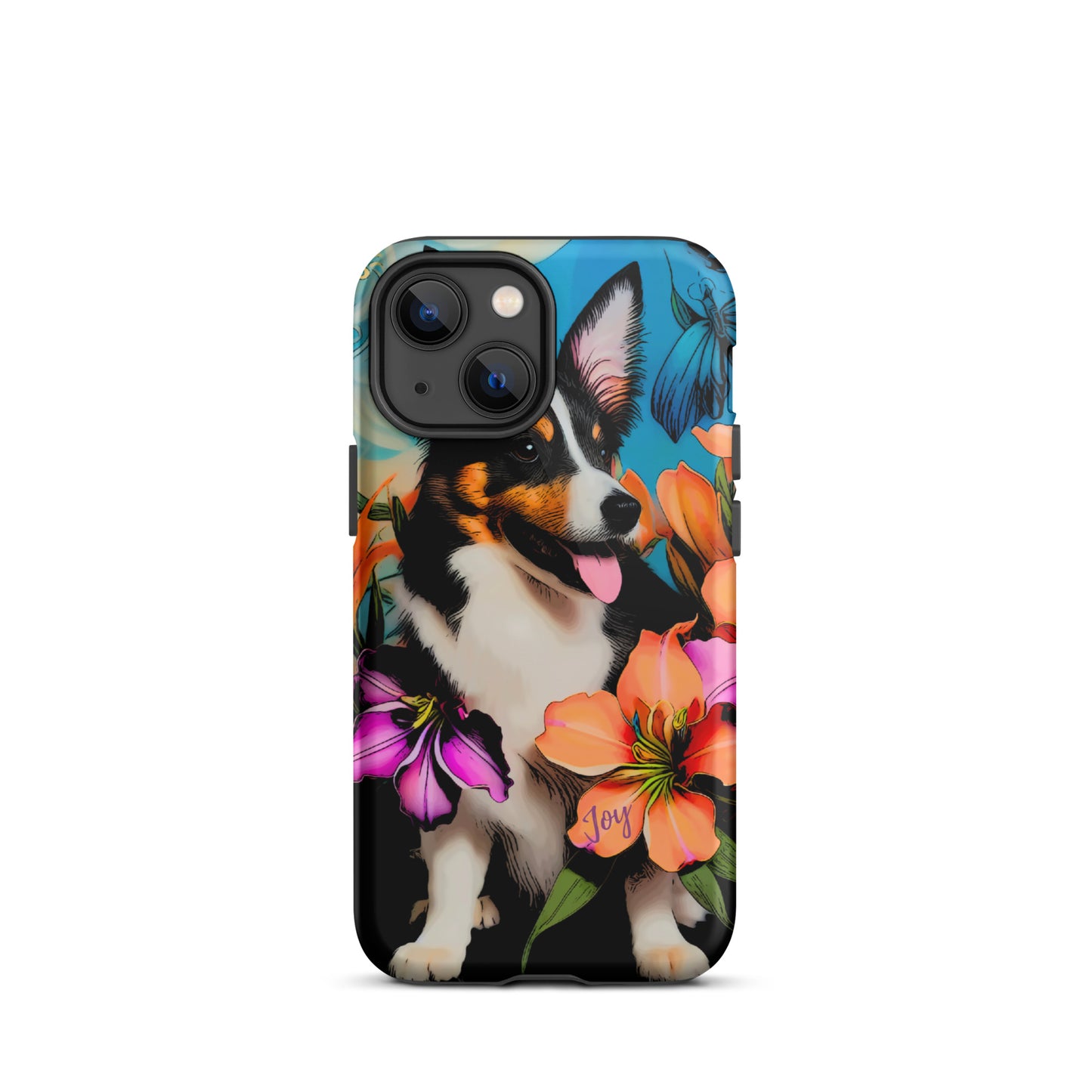 Tough Case for iPhone®, Dog phone case, corgi dog cell phone case for her, animal