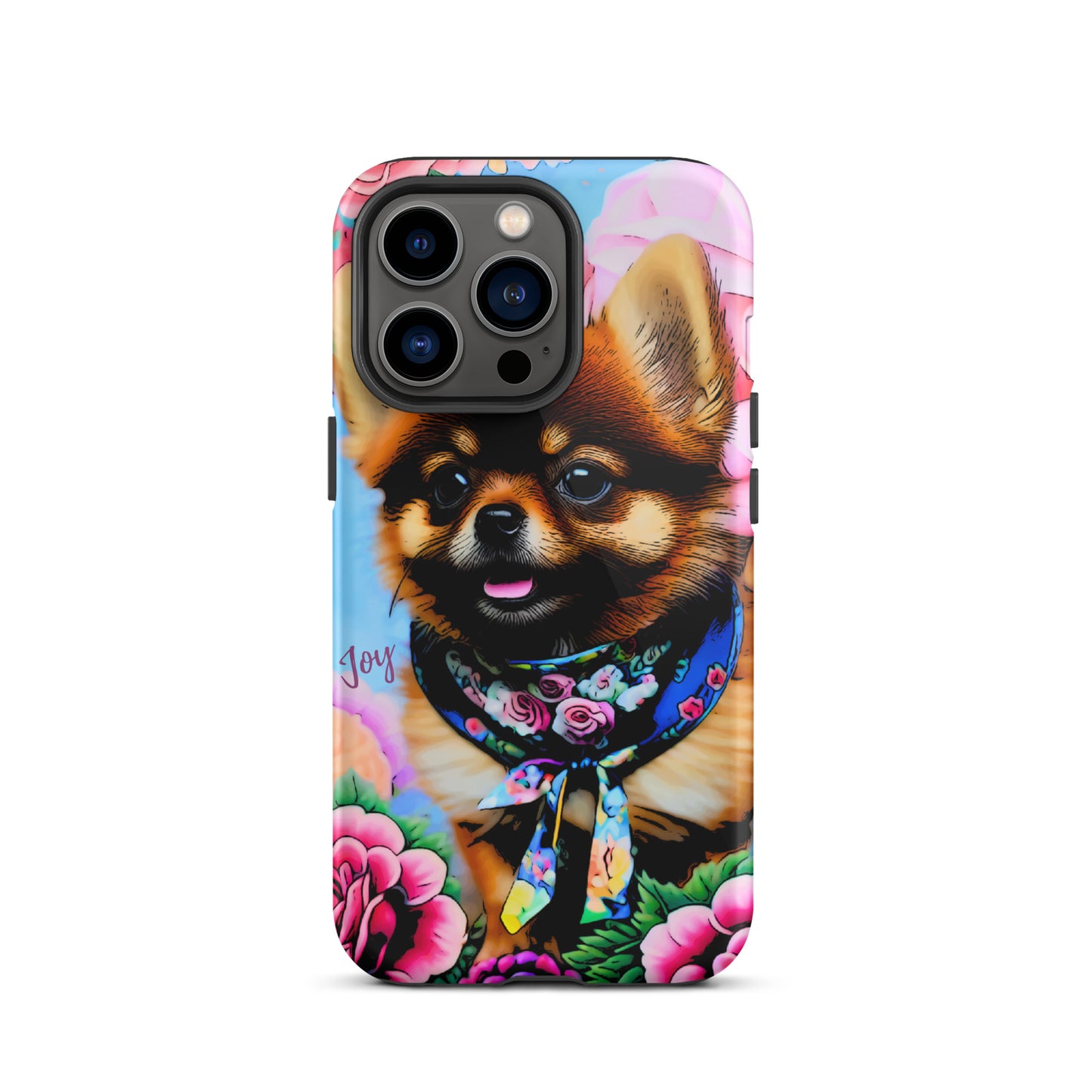 Tough Case for iPhone®, ￼ Pomeranian dog phone case, cell phone case for her, animal, iPhone, case